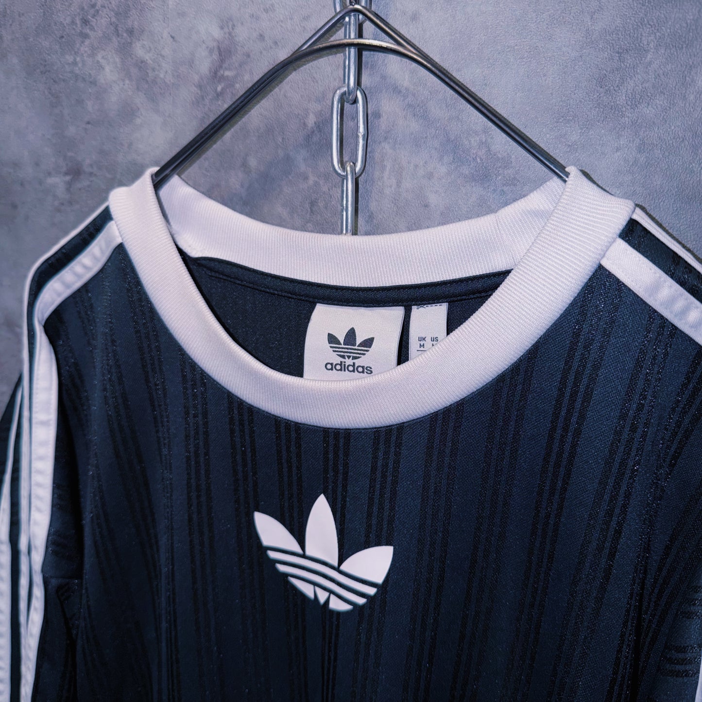 【doppio】vintage “adidas” three stripe design game shirt