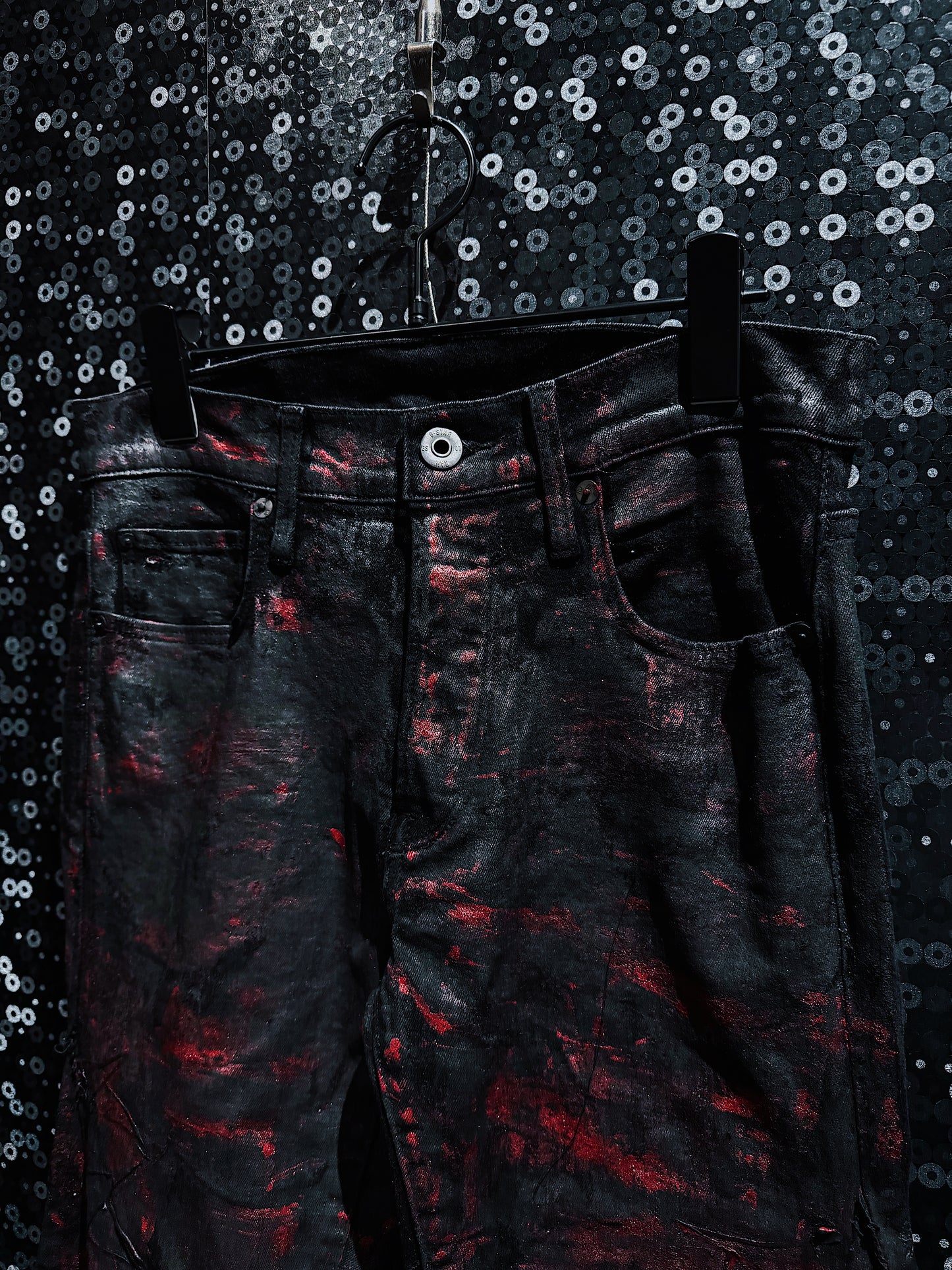 【ÆIEM】vivid notes IRON VEIN flare pants