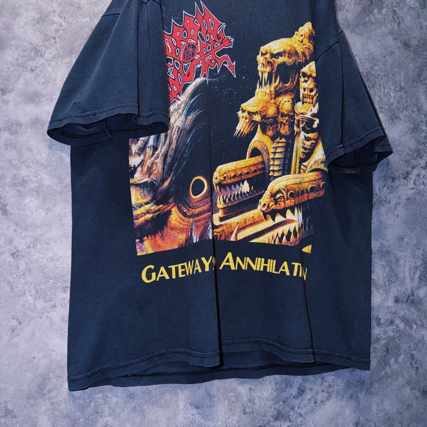 【doppio】vintage “Morbid Angel” album jacket design T-shirt