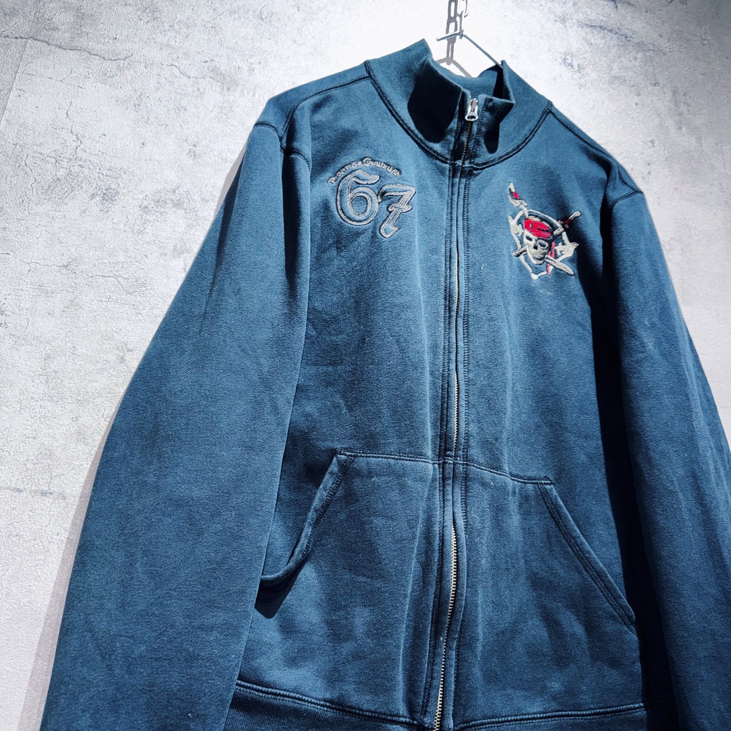 "PIRATES of the CARIBBEAN"embroidery design track jacket