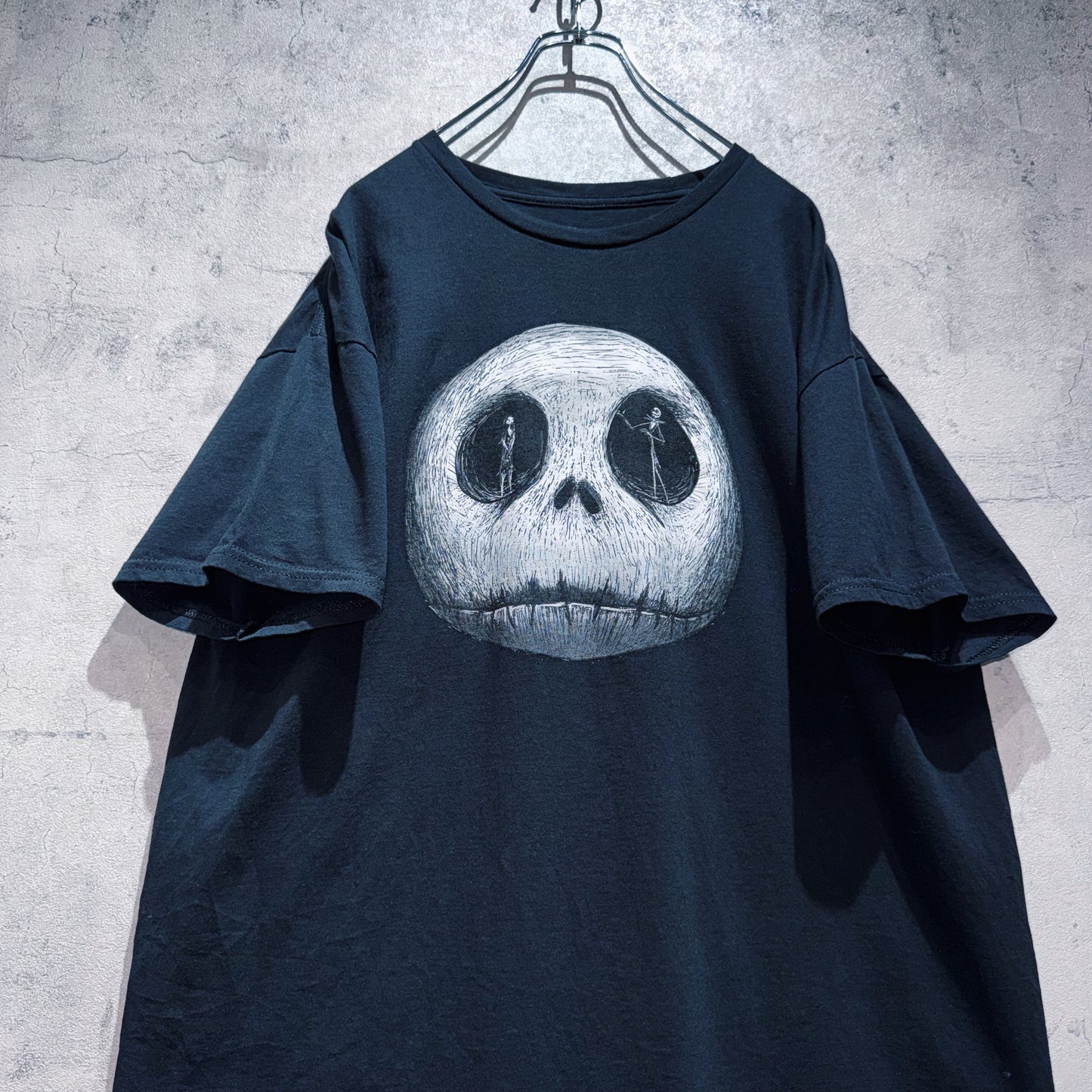 "Nightmare before Christmas"Jack Skellington&amp;Sally graphic design T shirt