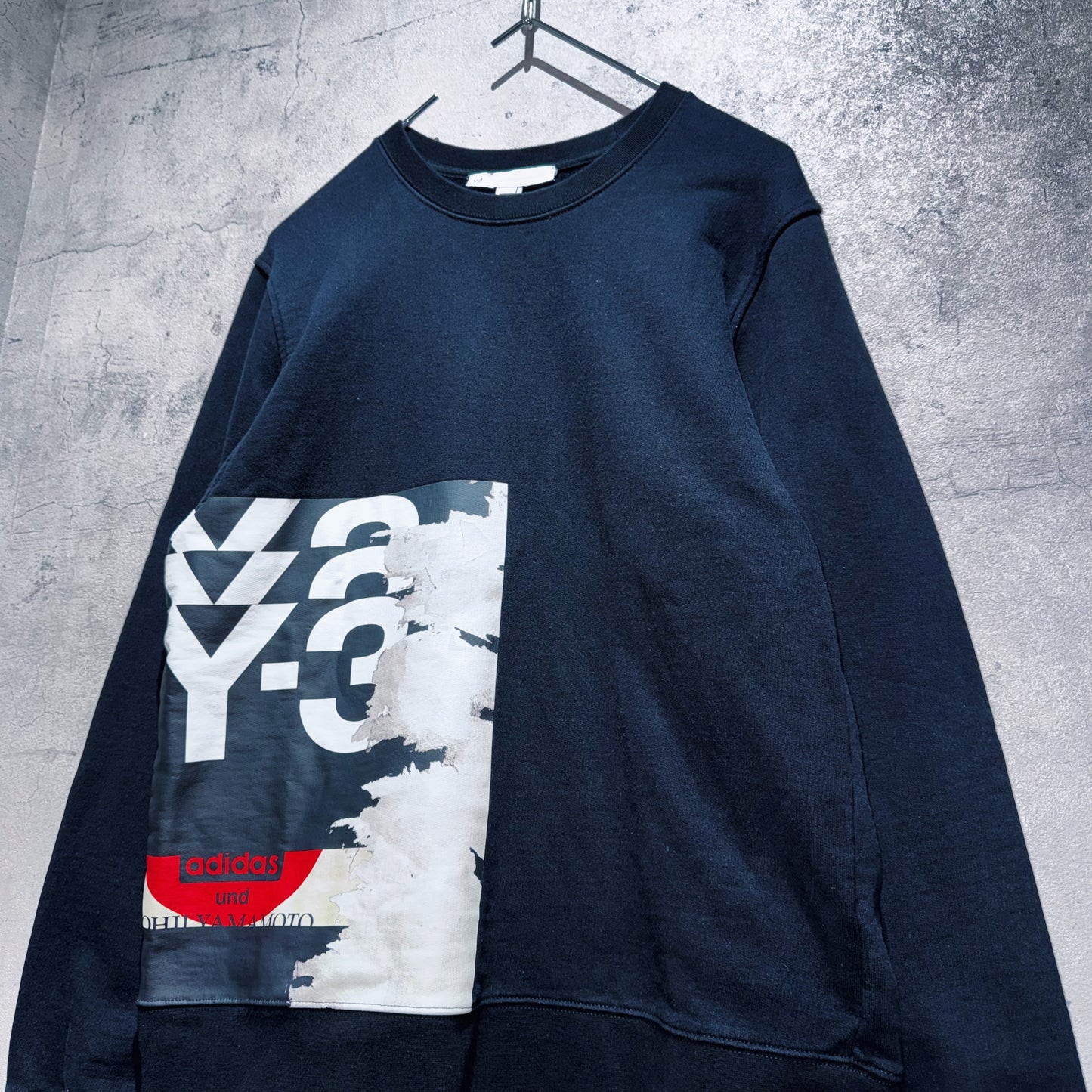 20AW"Y-3"graphic design by Uchida Suzume pullover sweat