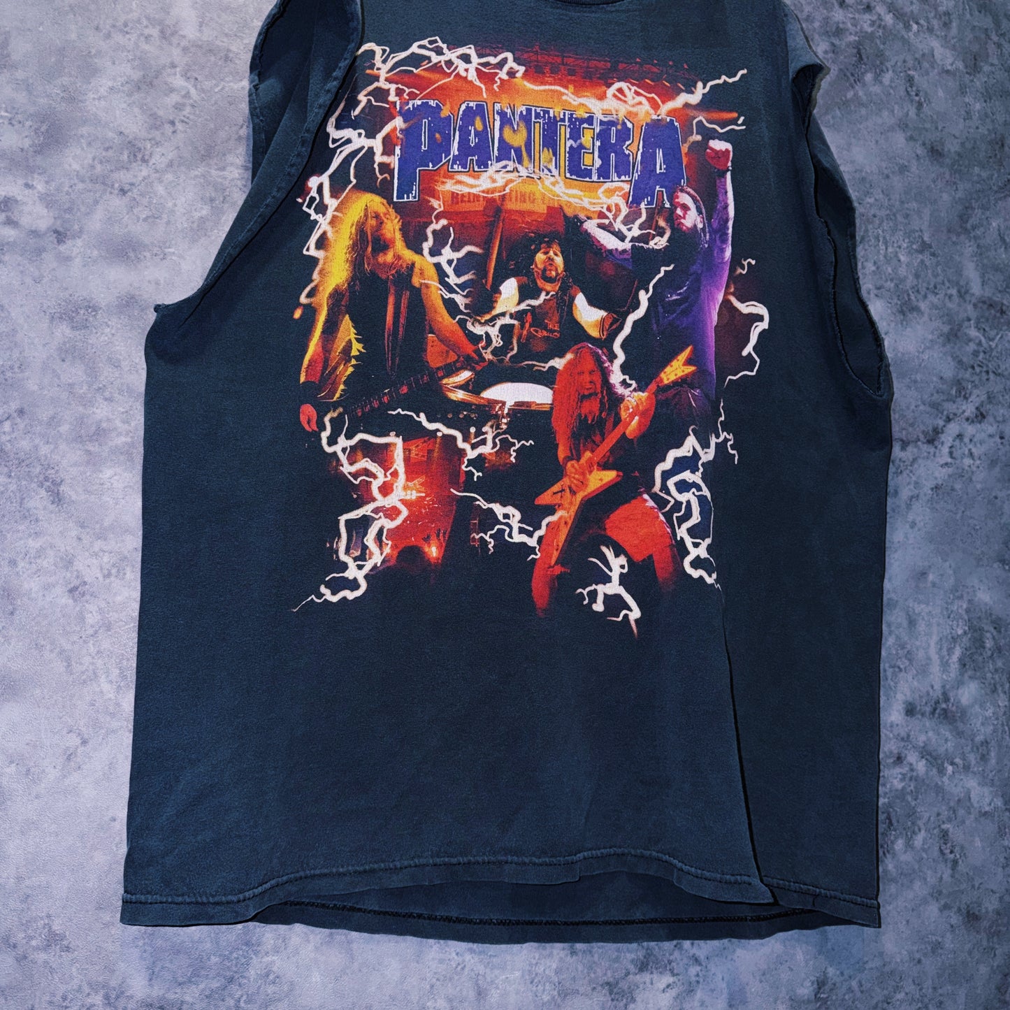 【doppio】00’s vintage “PANTERA” lightning design band tour T-shirt