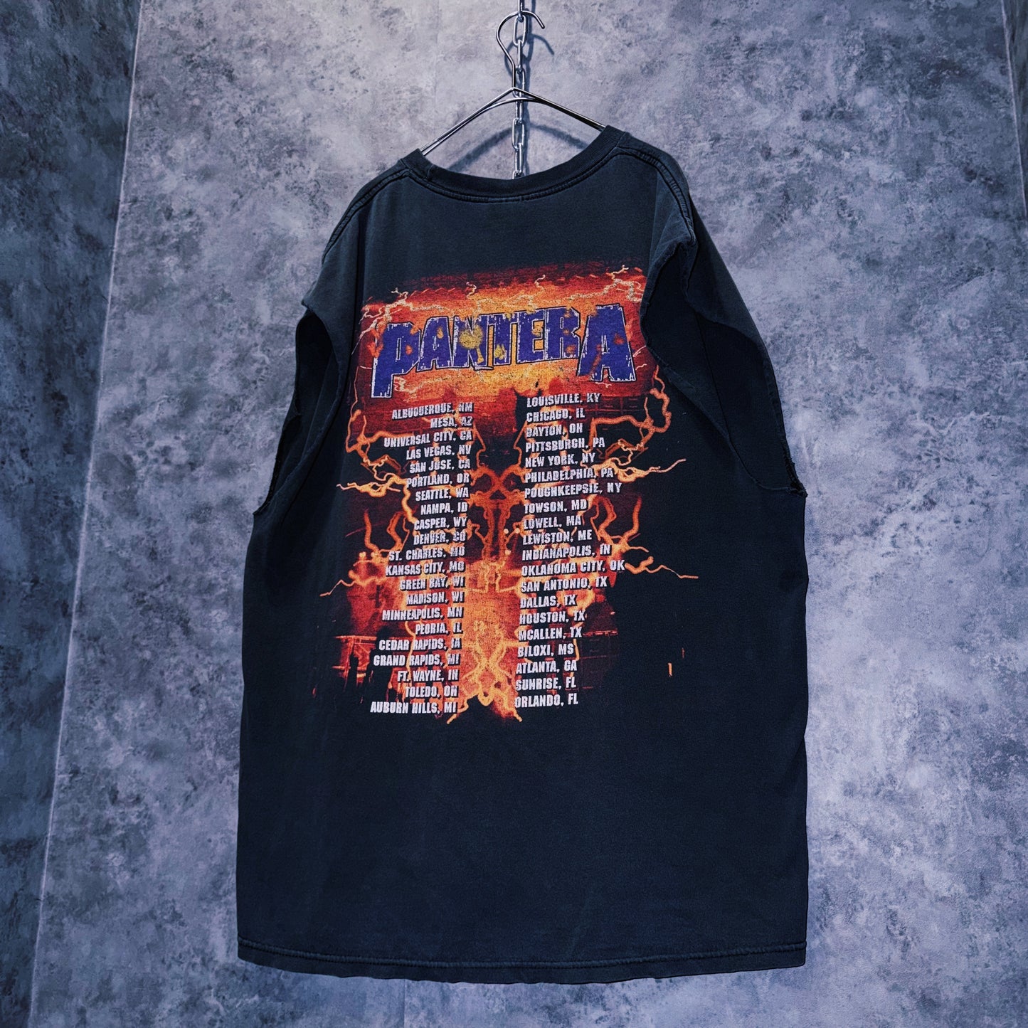 【doppio】00’s vintage “PANTERA” lightning design band tour T-shirt