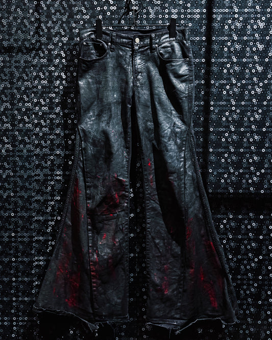 【ÆIEM】vivid notes BLOODSTAINED SHADOW flare pants