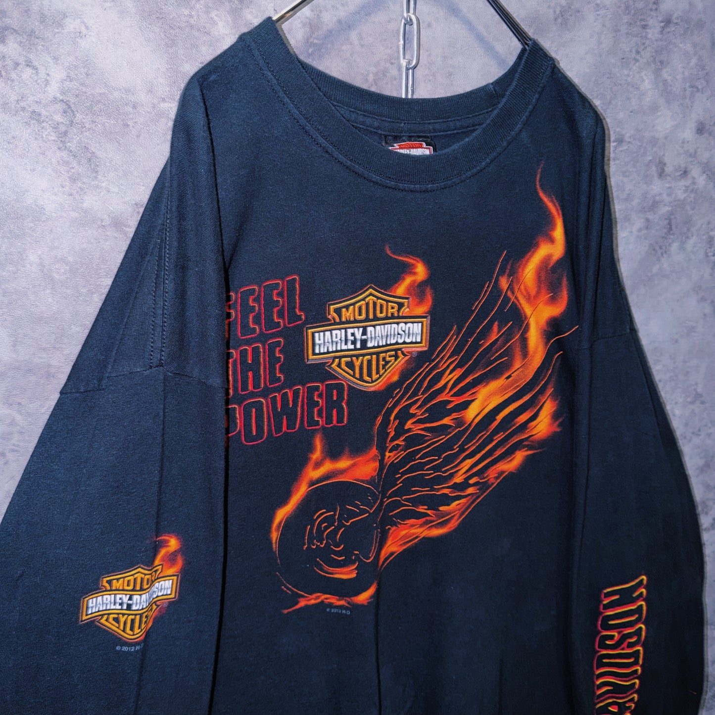 【doppio】00’s vintage “Harley-Davidson” graphic print design long sleeve T-shirt