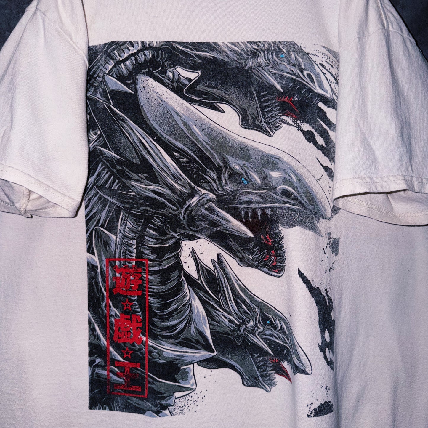 【doppio】vintage “遊⭐︎戯⭐︎王” character print design T-shirt