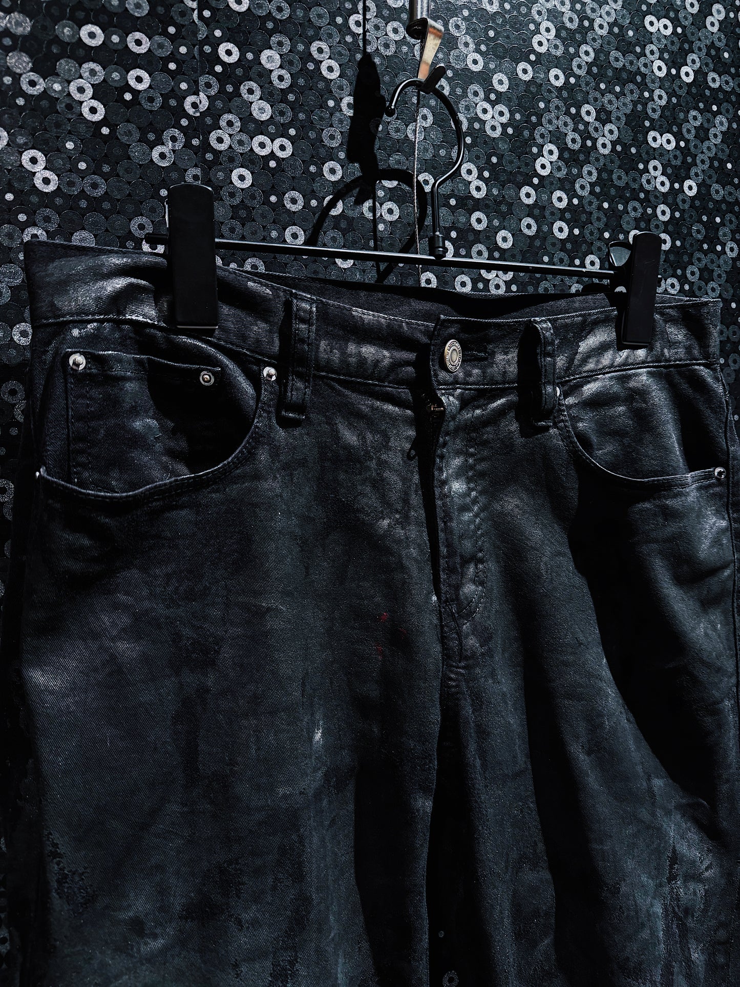 【ÆIEM】vivid notes BLOODSTAINED SHADOW flare pants