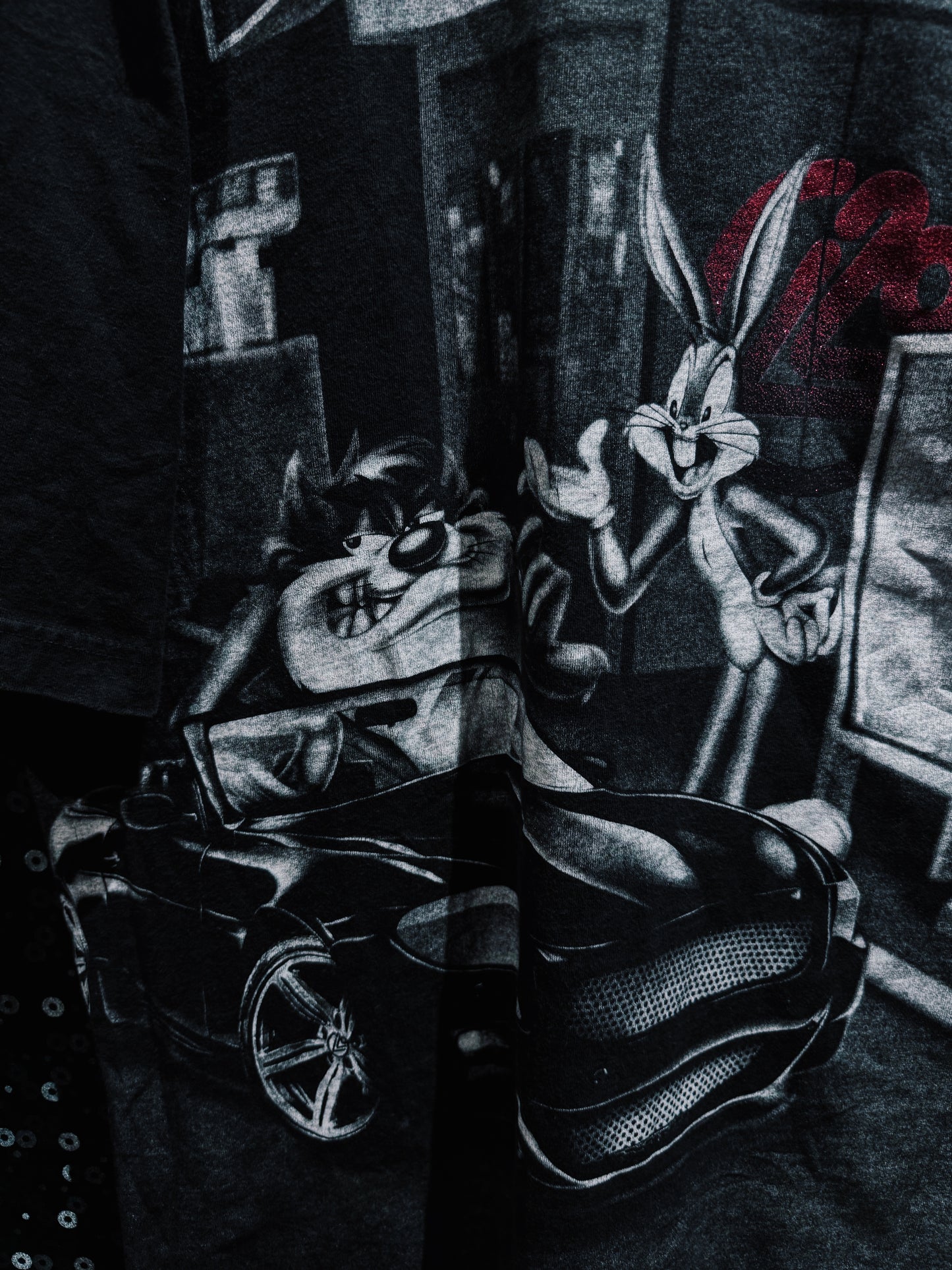 ￼
【ÆIEM】LOT29 Bugs Bunny & Tasmanian Devil Big Print T-shirt
