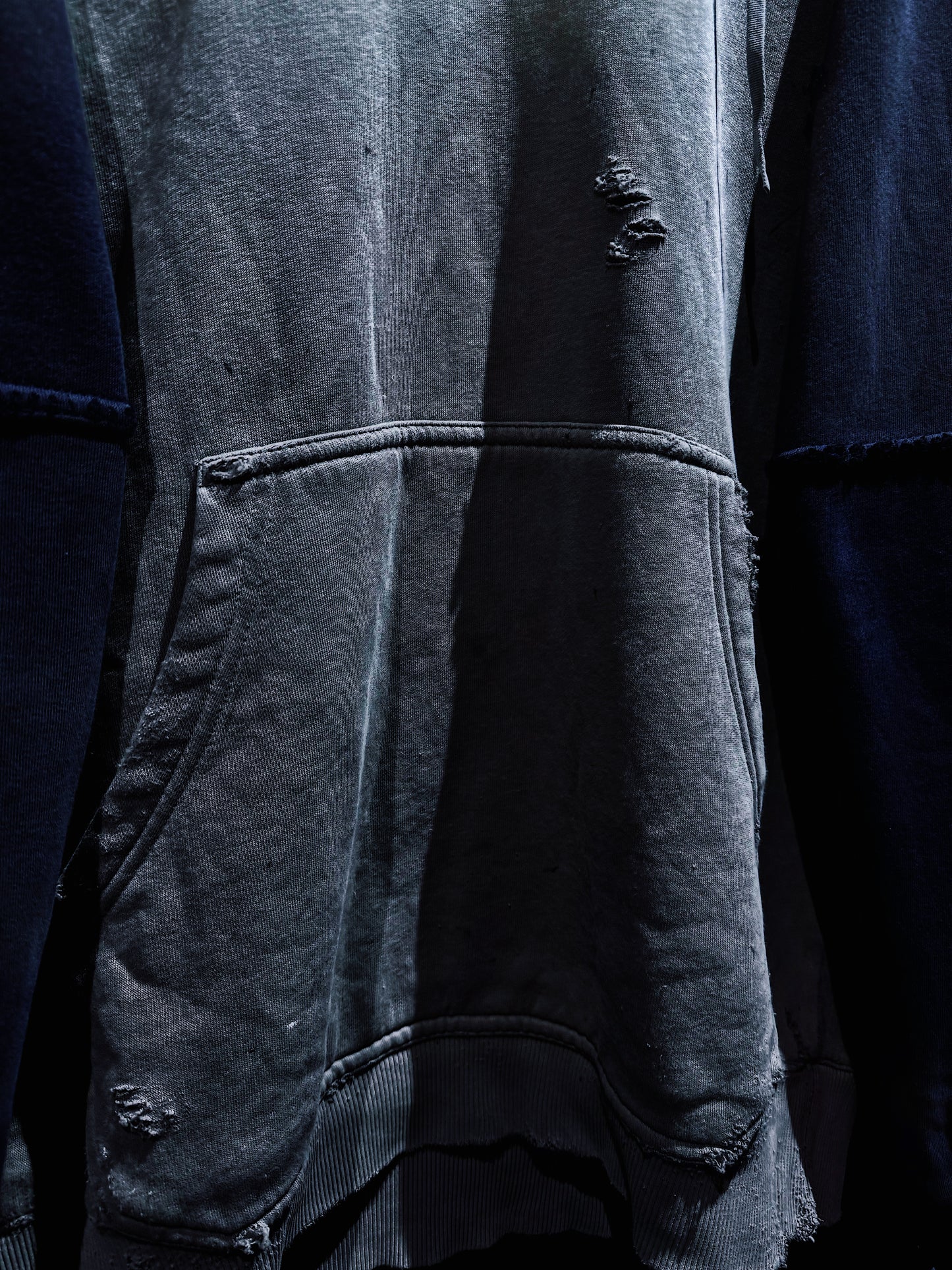 【ÆIEM】original “boro” remake adidas performance logo hoodie pullover