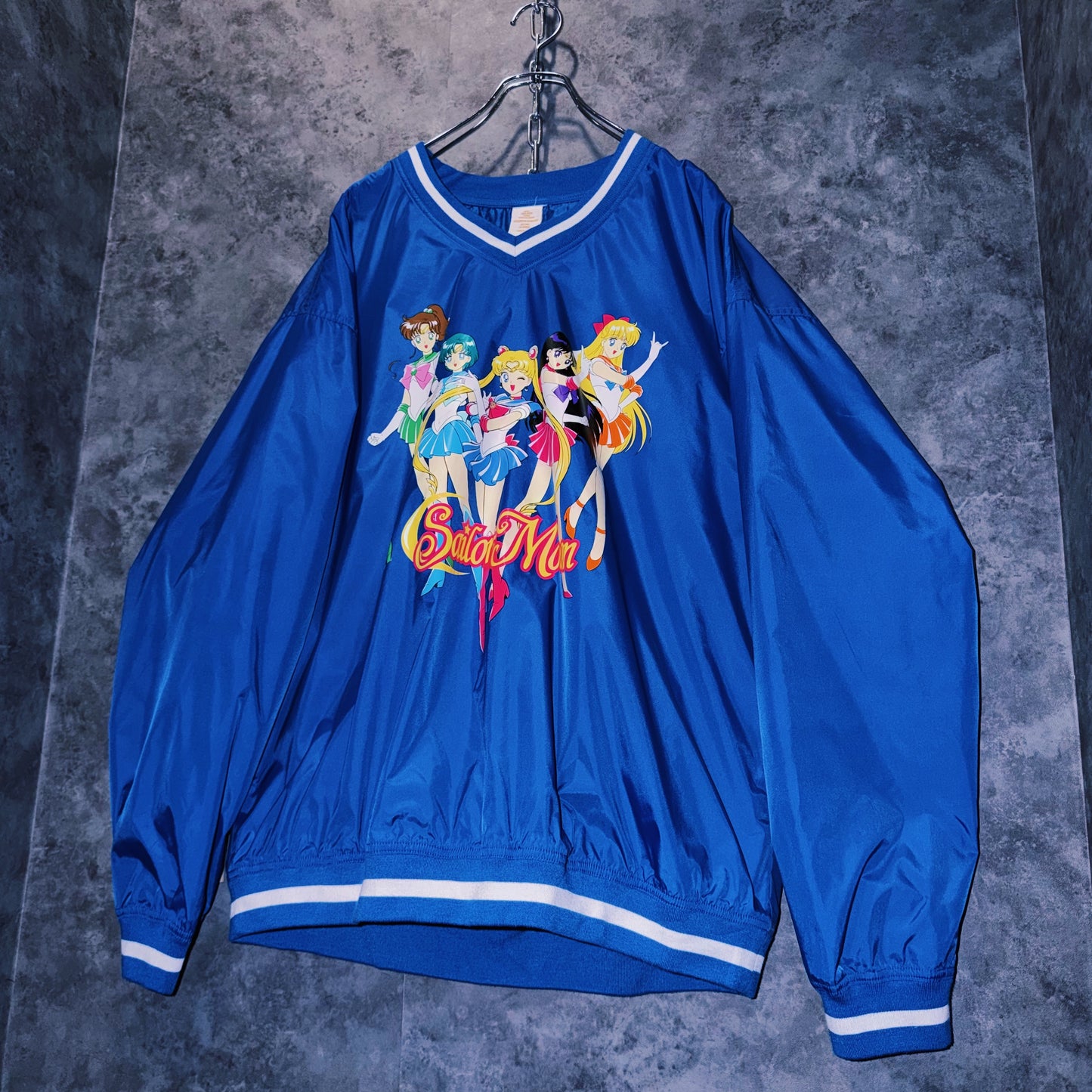 【doppio】vintage “Sailor Moon” character print design nylon pullover