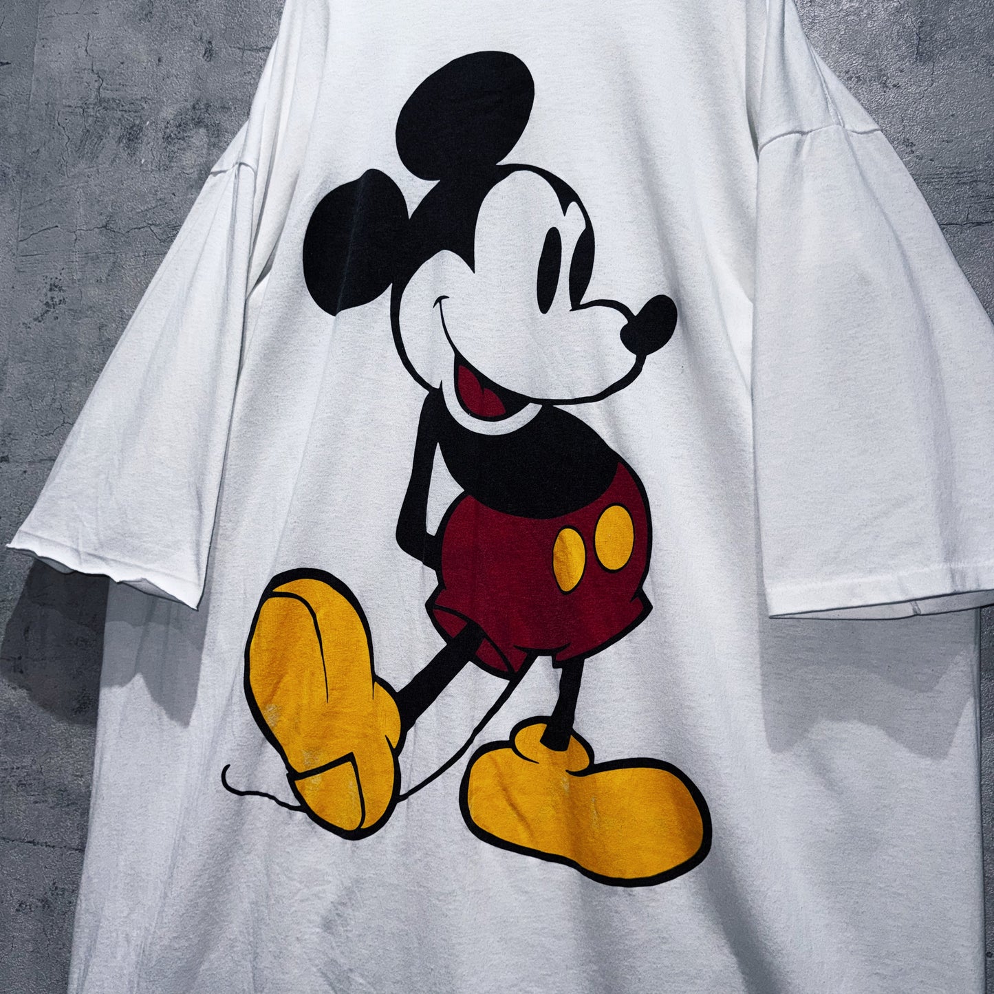 90's"Disney"Mickey Mouse print design super over size T shirt