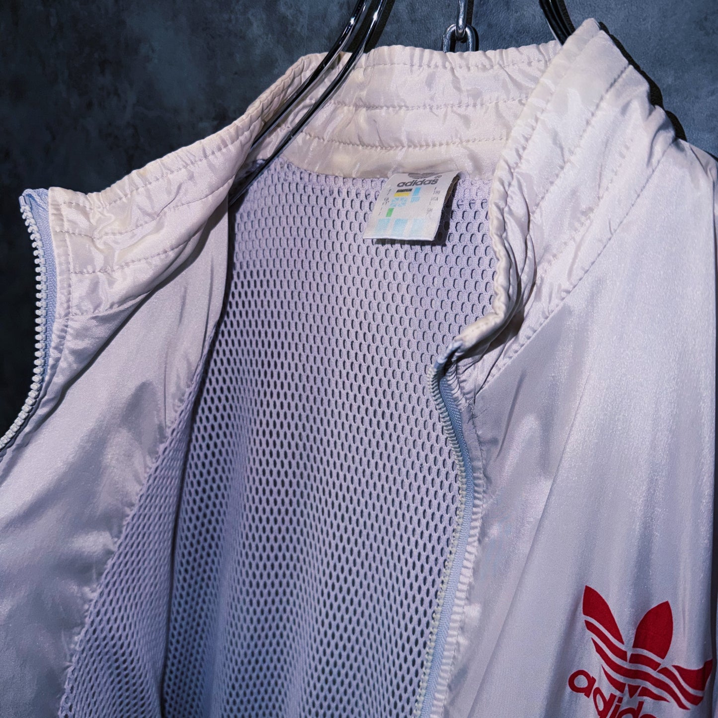 【doppio】90’s vintage “adidas” elbow patch design Nylon jacket