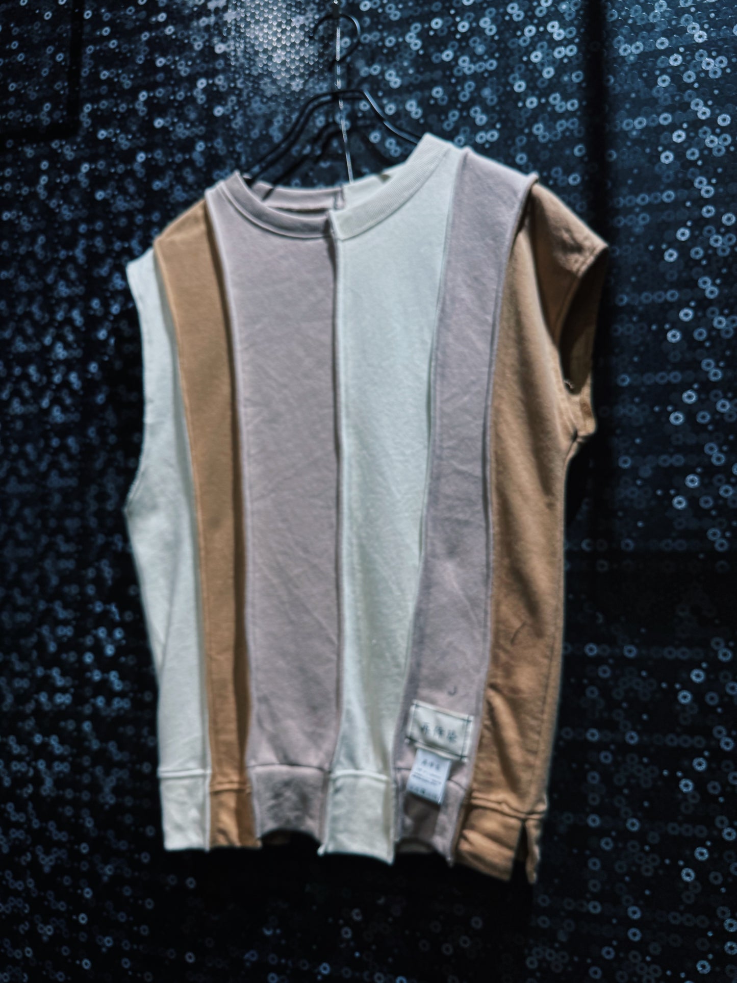 【ÆIEM】再倖築 “Earth Tone Multi Docking” No Sleeve T-Shirt