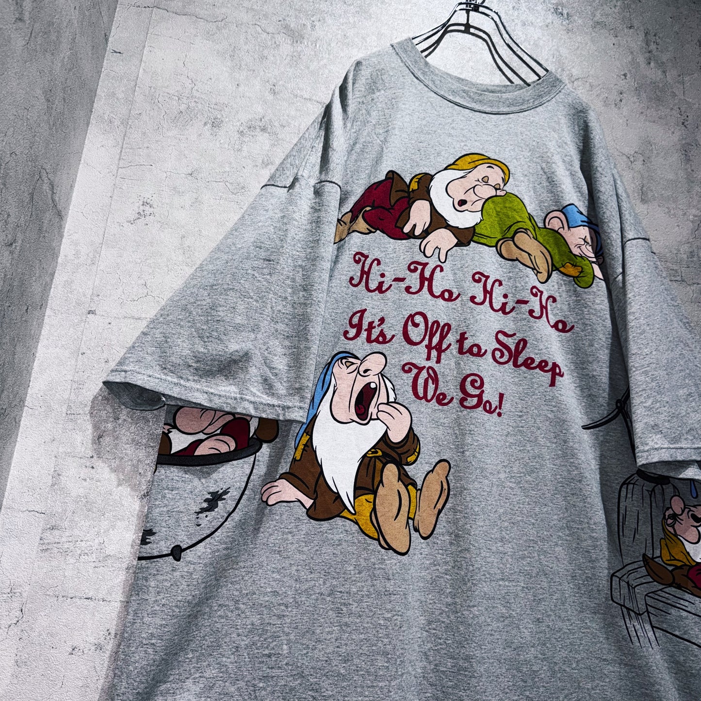 90's"Snow White"The Seven Dwarfs graphic design loose T shirt