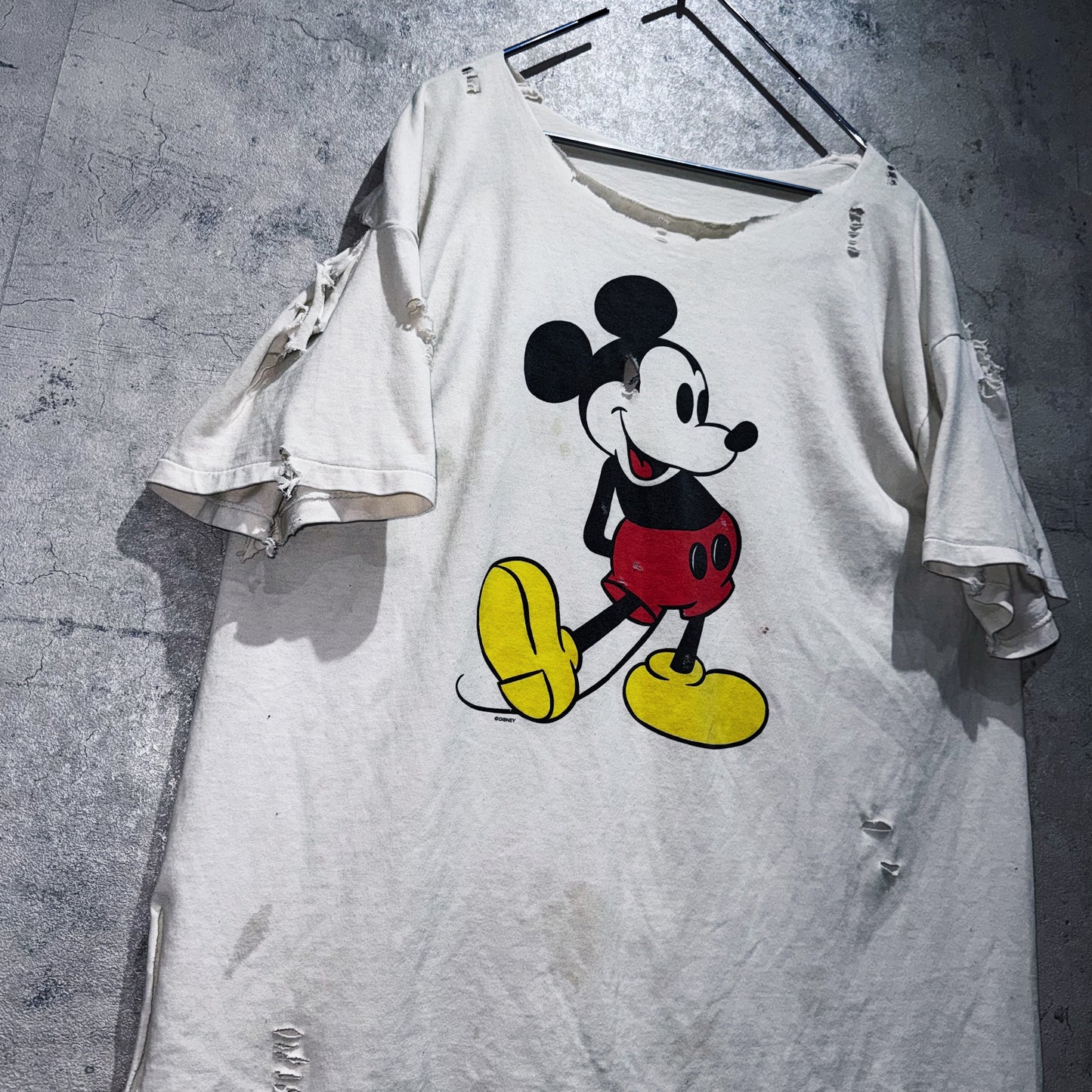 90's"Mickey Mouse"design boro custom T shirt
