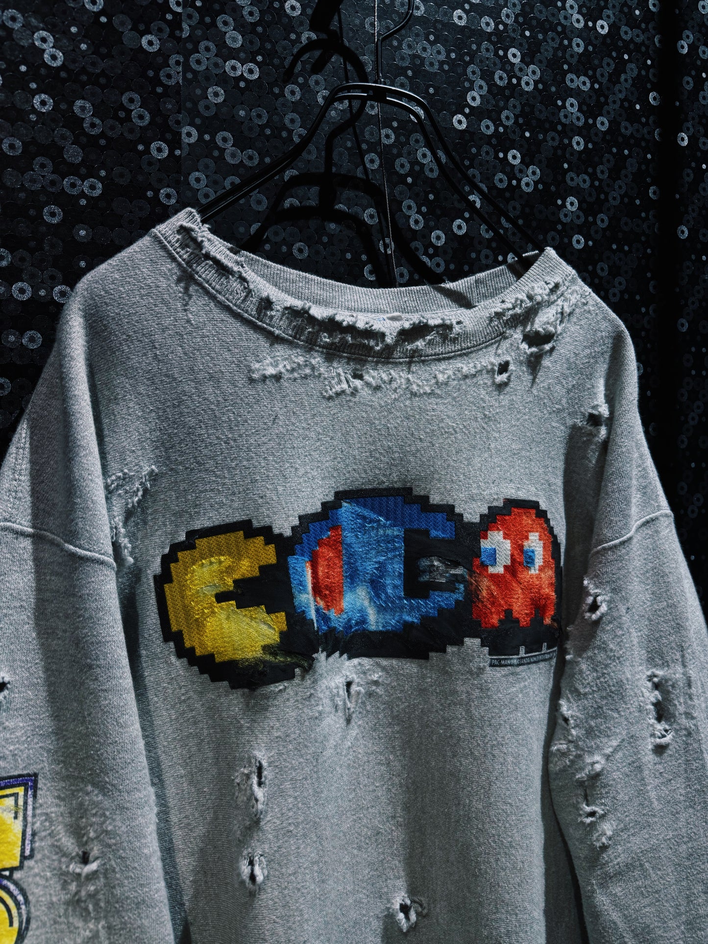 【ÆIEM】original”boro”remake Champion Reverse Weave “PAC-MAN GLITCH”