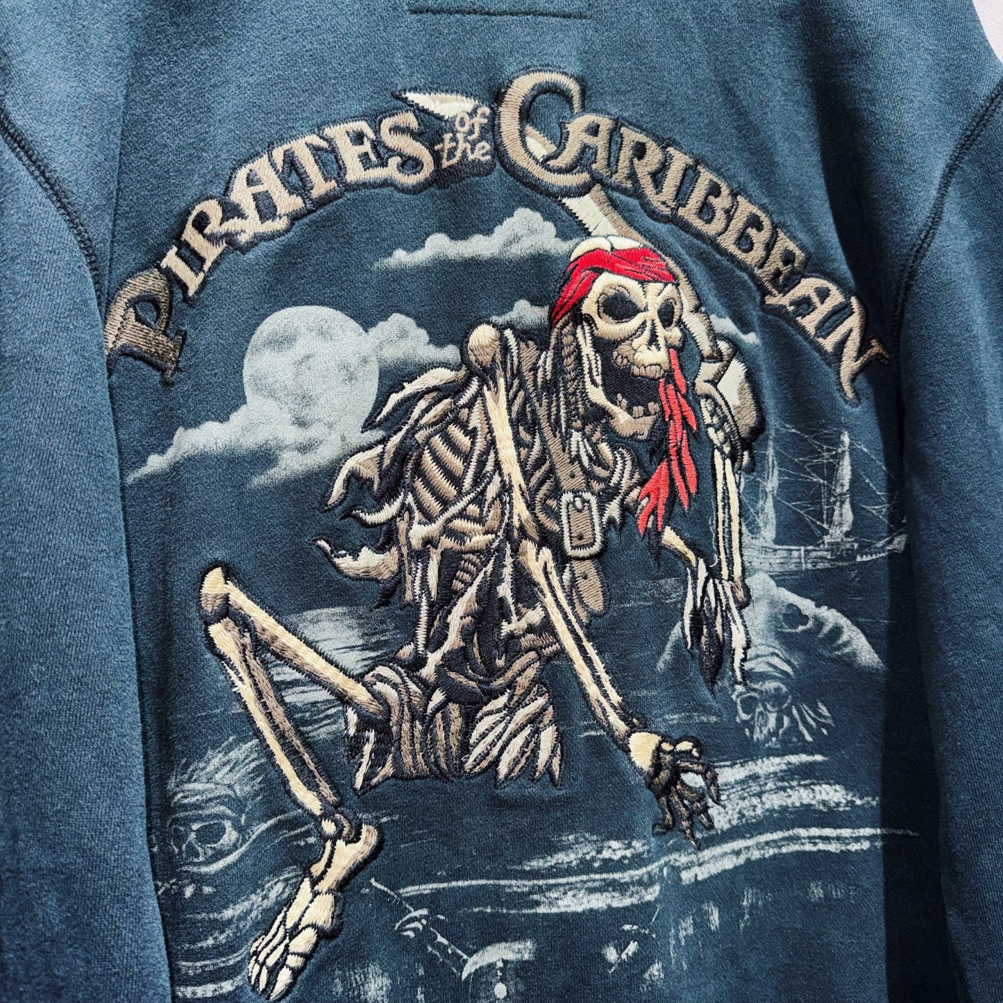 "PIRATES of the CARIBBEAN"embroidery design track jacket