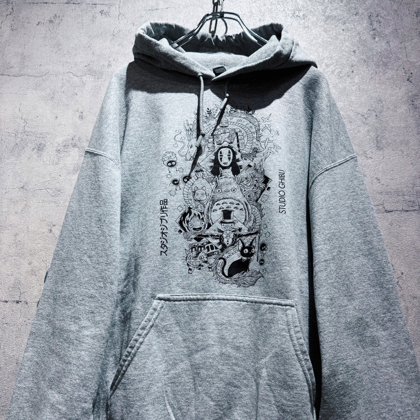 "STUDIO GHIBLI"characters graphic design pullover hoodie