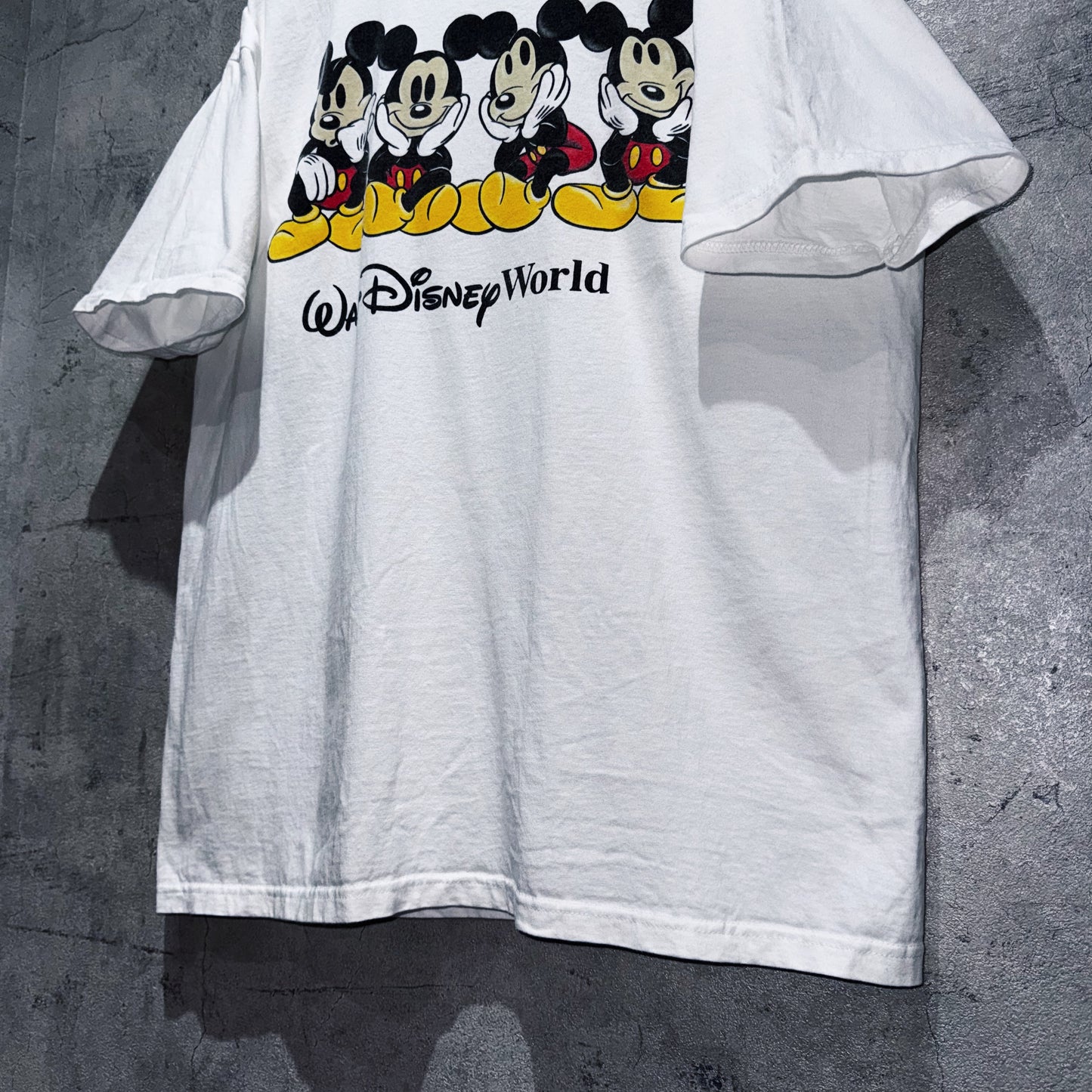 00's"Disney"Mickey Mouse print WDW design T shirt
