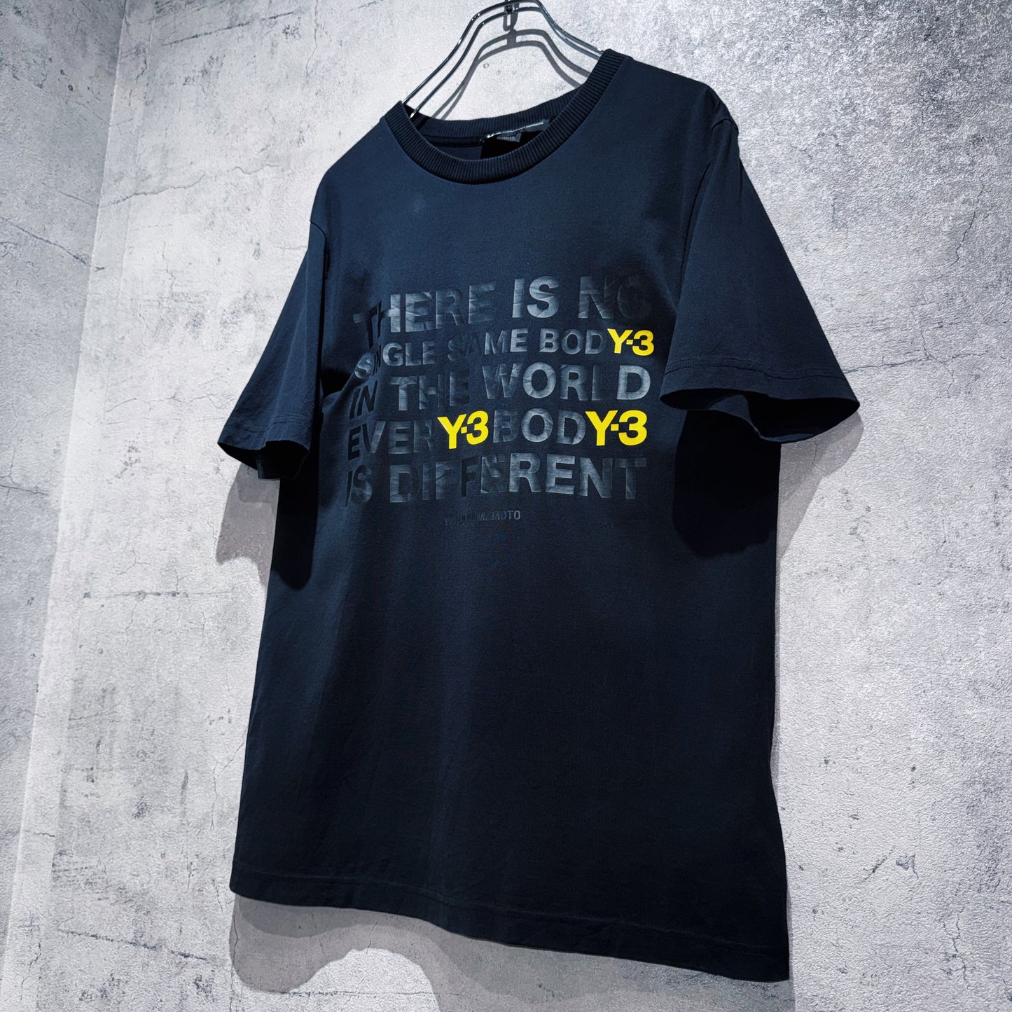 "Y-3"yohji yamamoto center graphic design T shirt