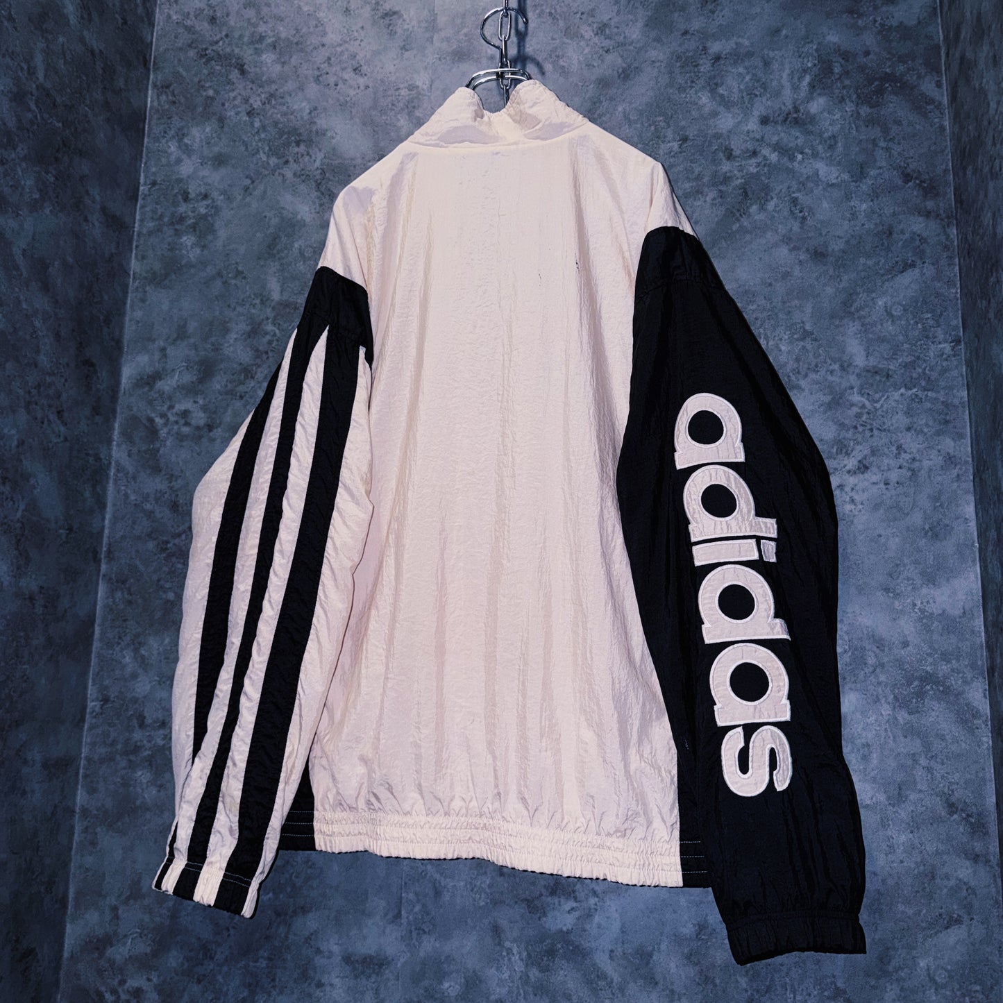 【doppio】90’s vintage “adidas” arm logo design Nylon jacket