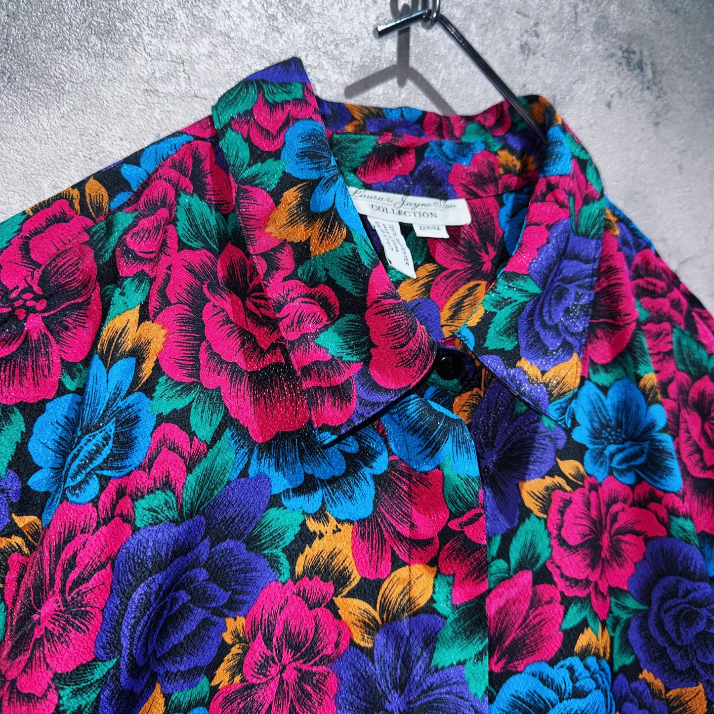 beautiful flower pattern design loose shirt