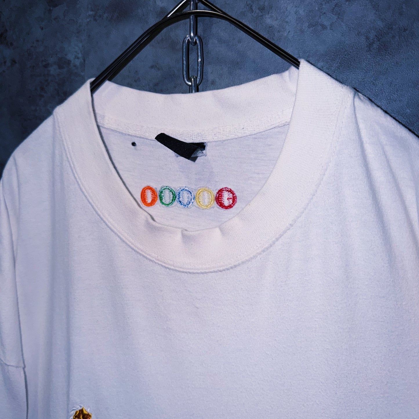 【doppio】vintage “COOGI” embroidery design big silhouette long sleeve T-shirt