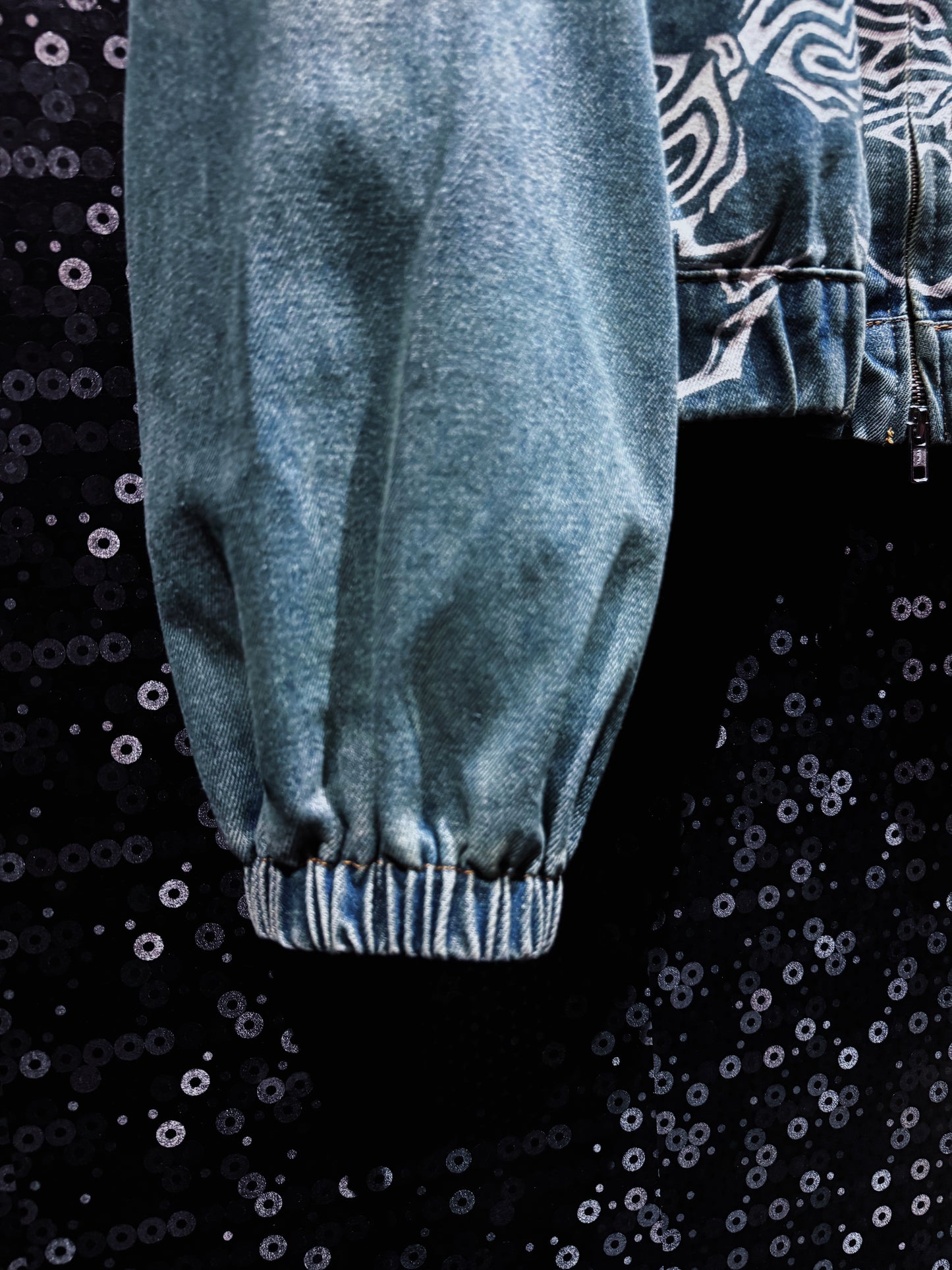 【ÆIEM】“RƎ:STANCE” Hand-Painted Denim Hoodie