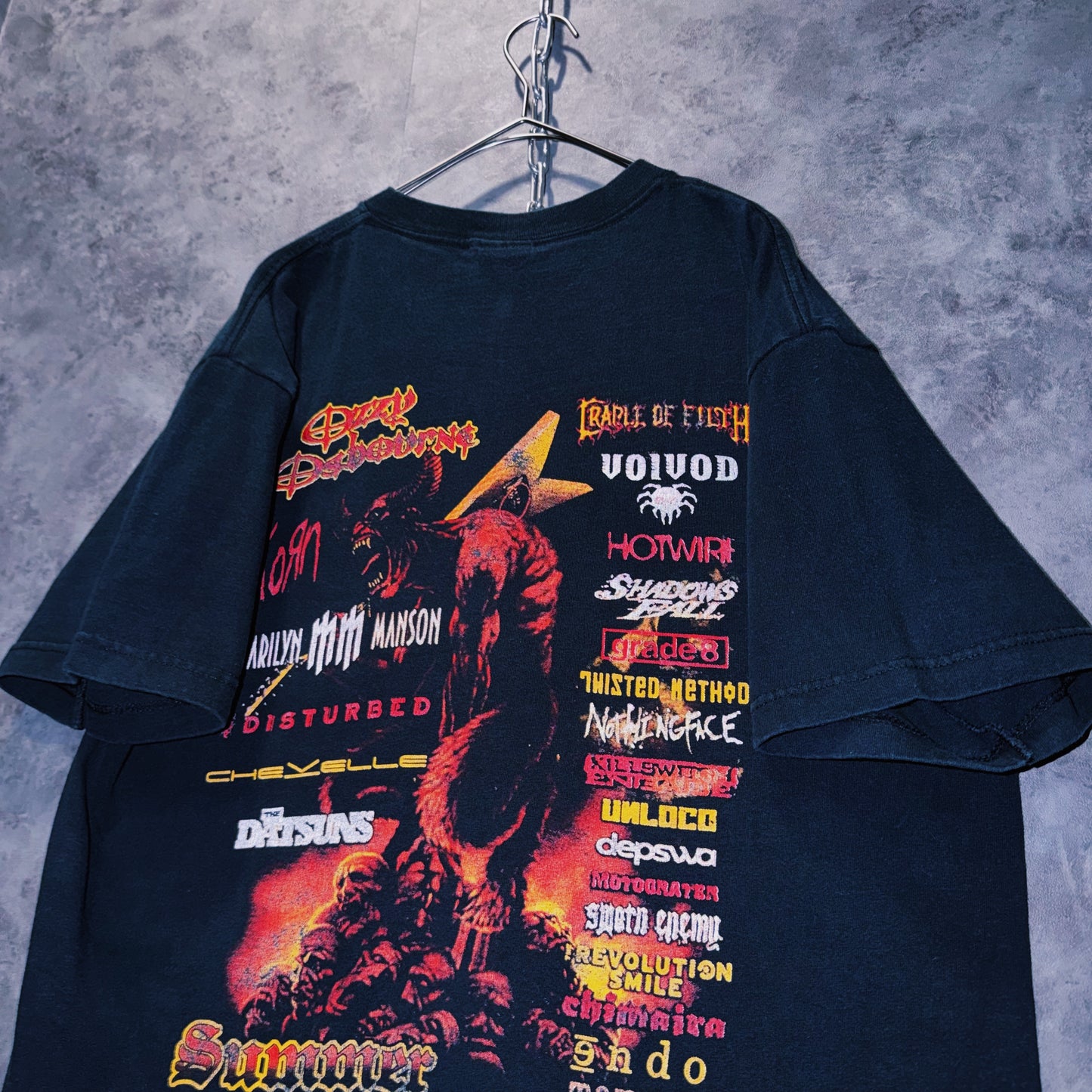 【doppio】00’s vintage “Ozzfest” graphic design band festival T-shirt