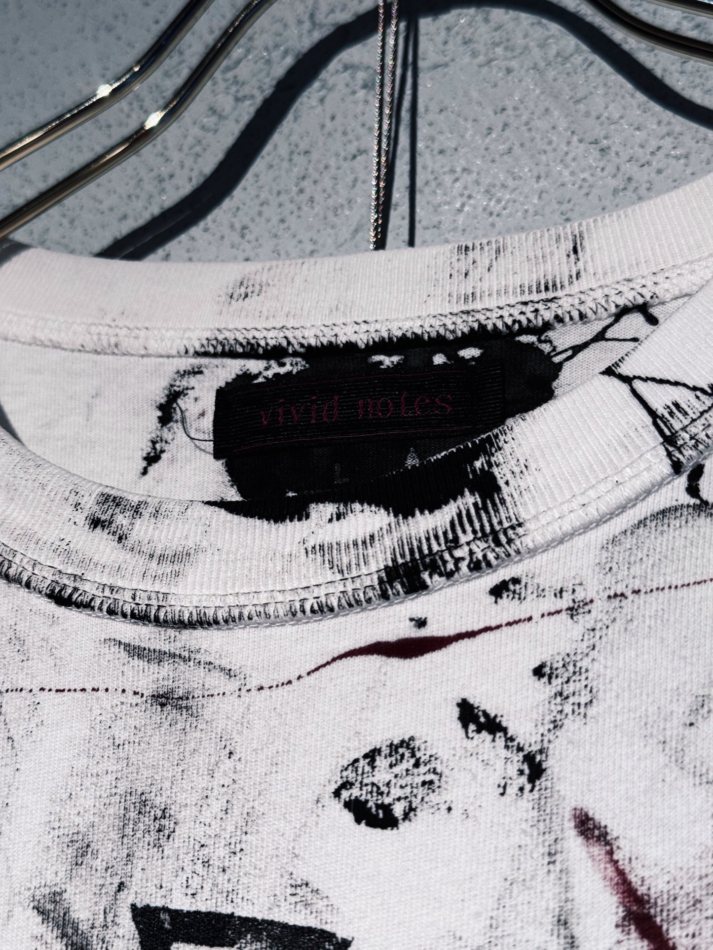 "vivid notes"The Anarchist's Layered Orbit T-shirt