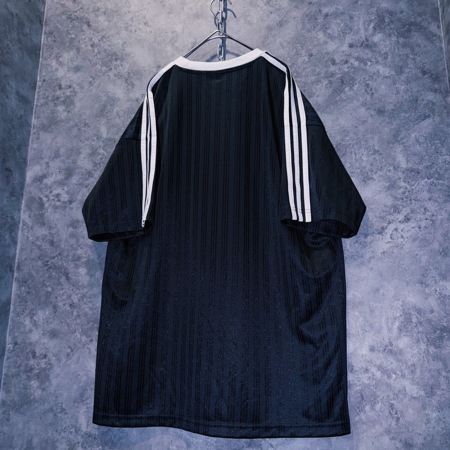 【doppio】vintage “adidas” three stripe design game shirt