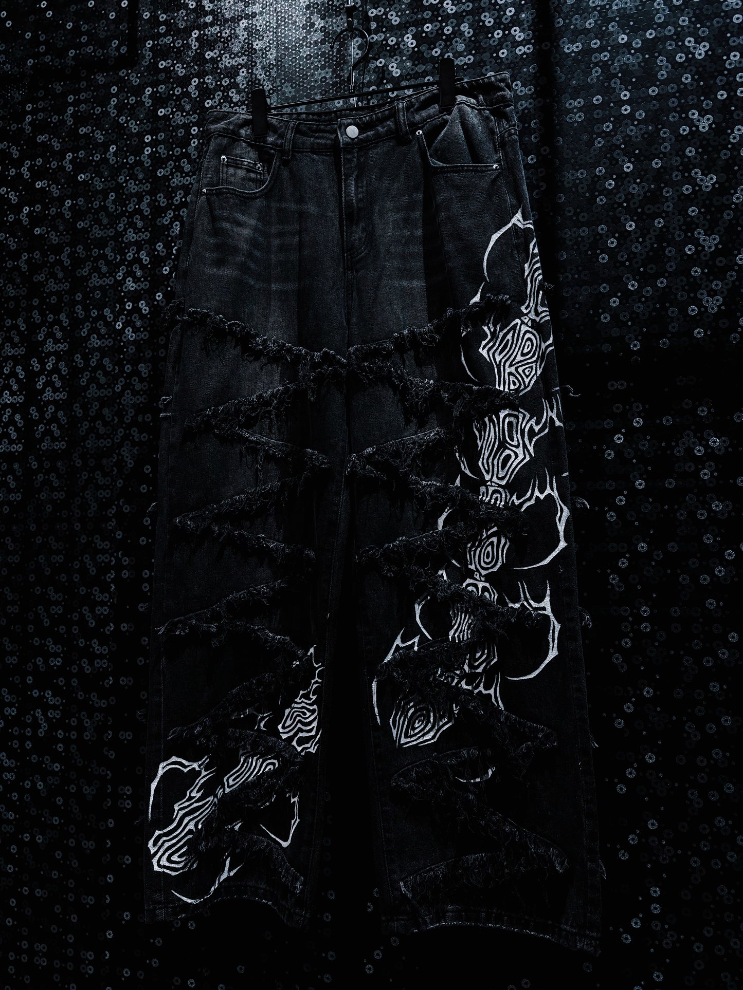 【ÆIEM】"RƎ:STANCE” Hand-Painted Reconstructed Denim