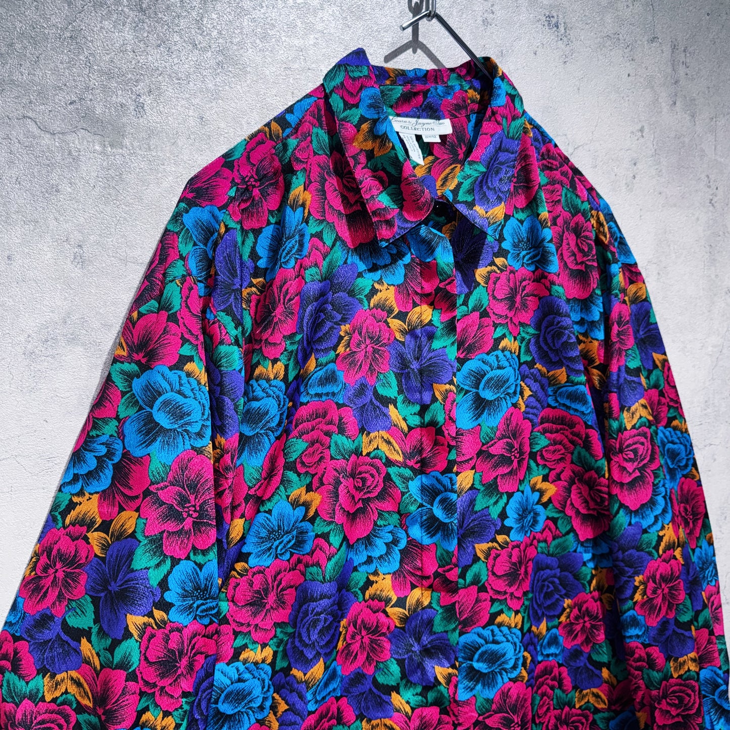 beautiful flower pattern design loose shirt