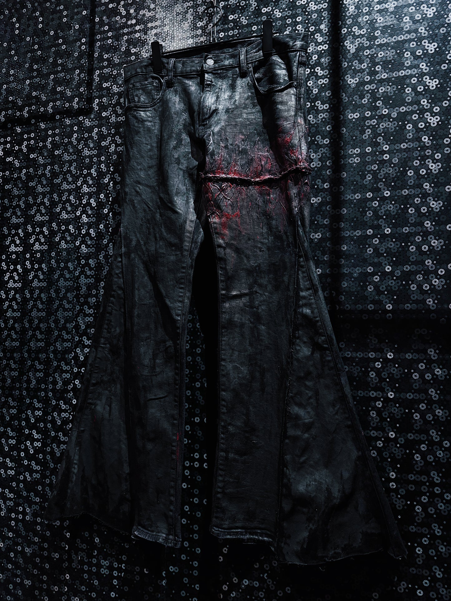 【ÆIEM】vivid notes IRON VEIN flare pants