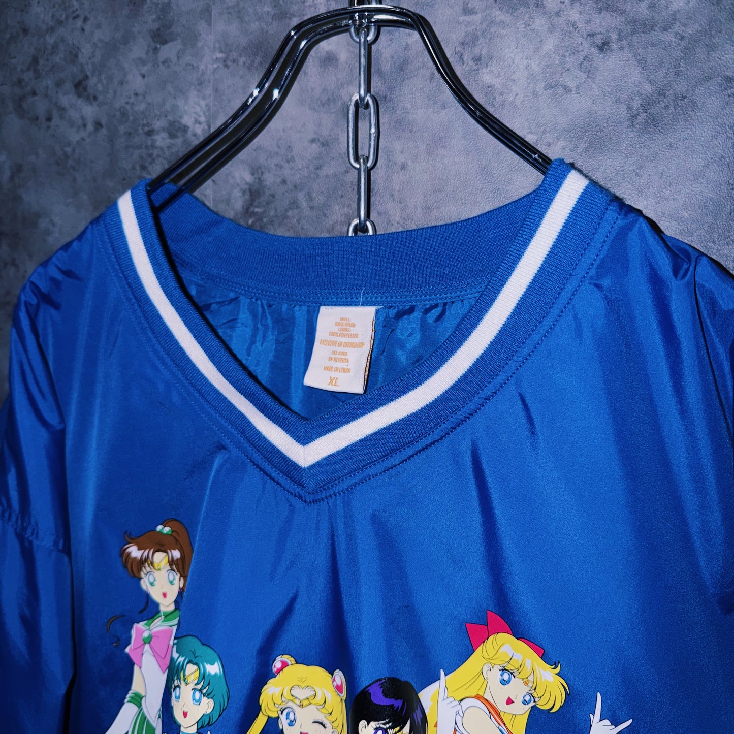 【doppio】vintage “Sailor Moon” character print design nylon pullover