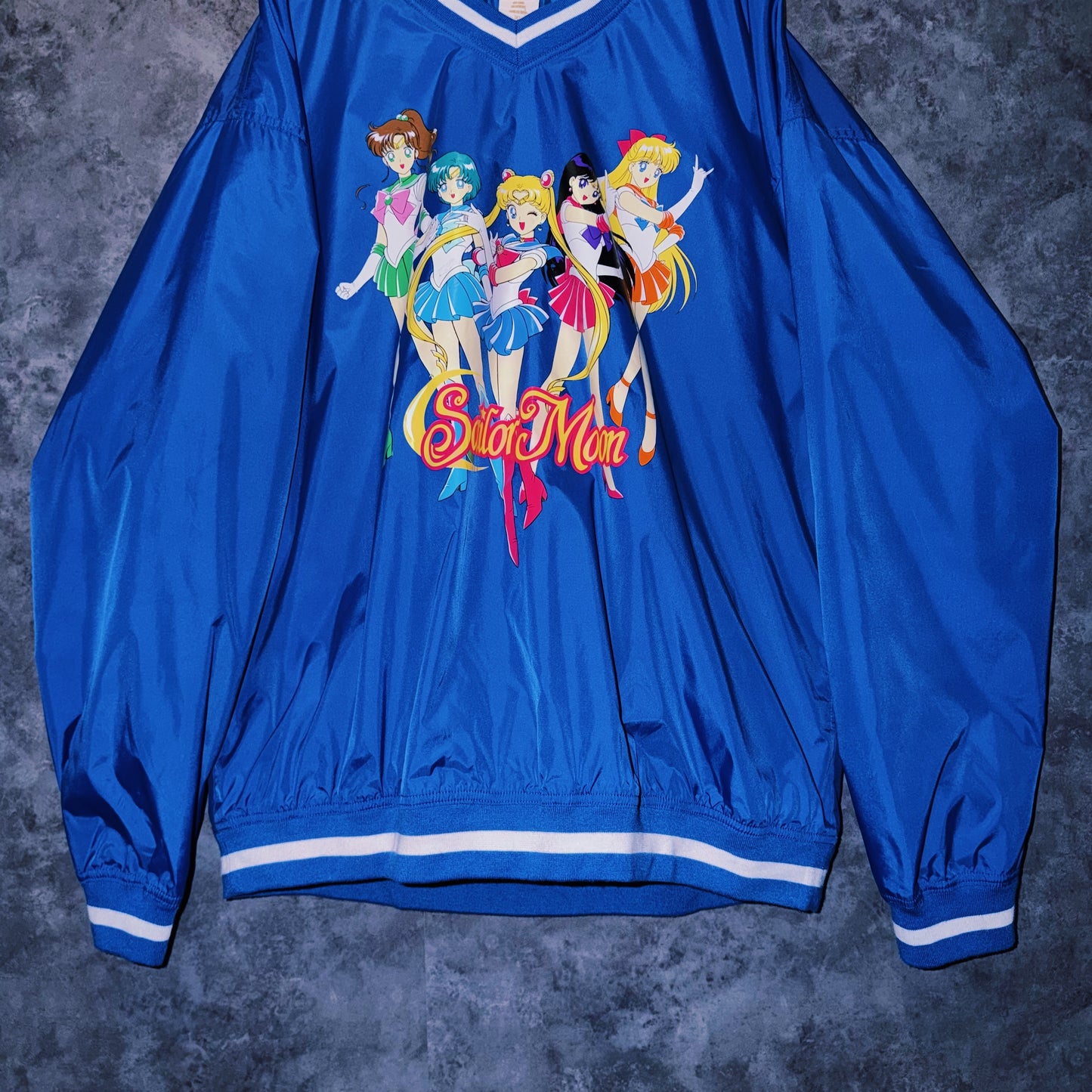 【doppio】vintage “Sailor Moon” character print design nylon pullover