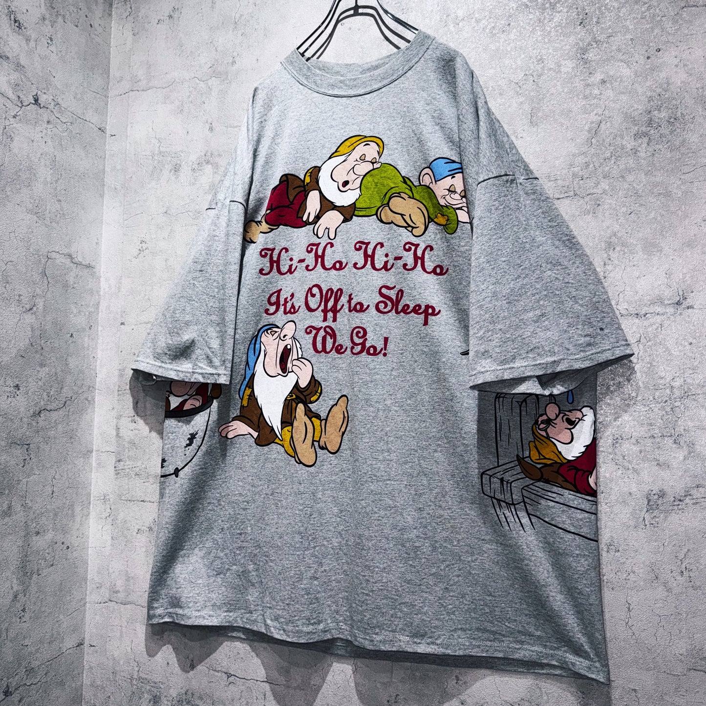 90's"Snow White"The Seven Dwarfs graphic design loose T shirt