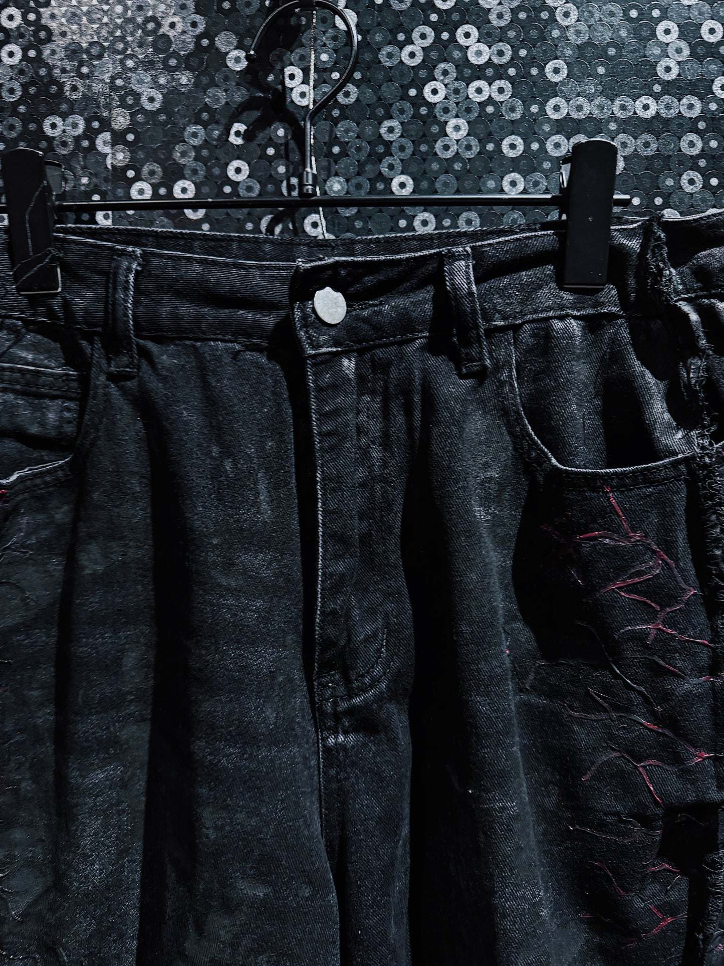 【ÆIEM】vivid notes IRON VEIN hurf pants