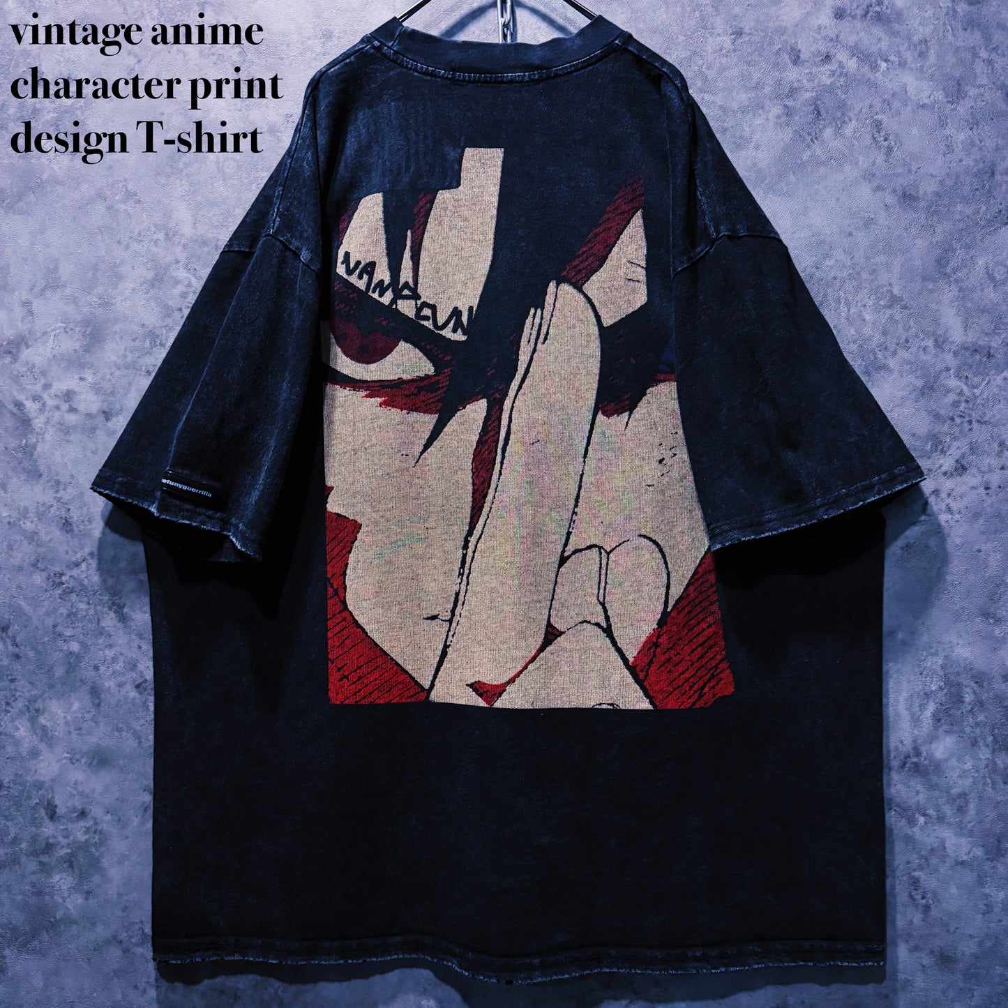 【doppio】vintage anime character print design T-shirt