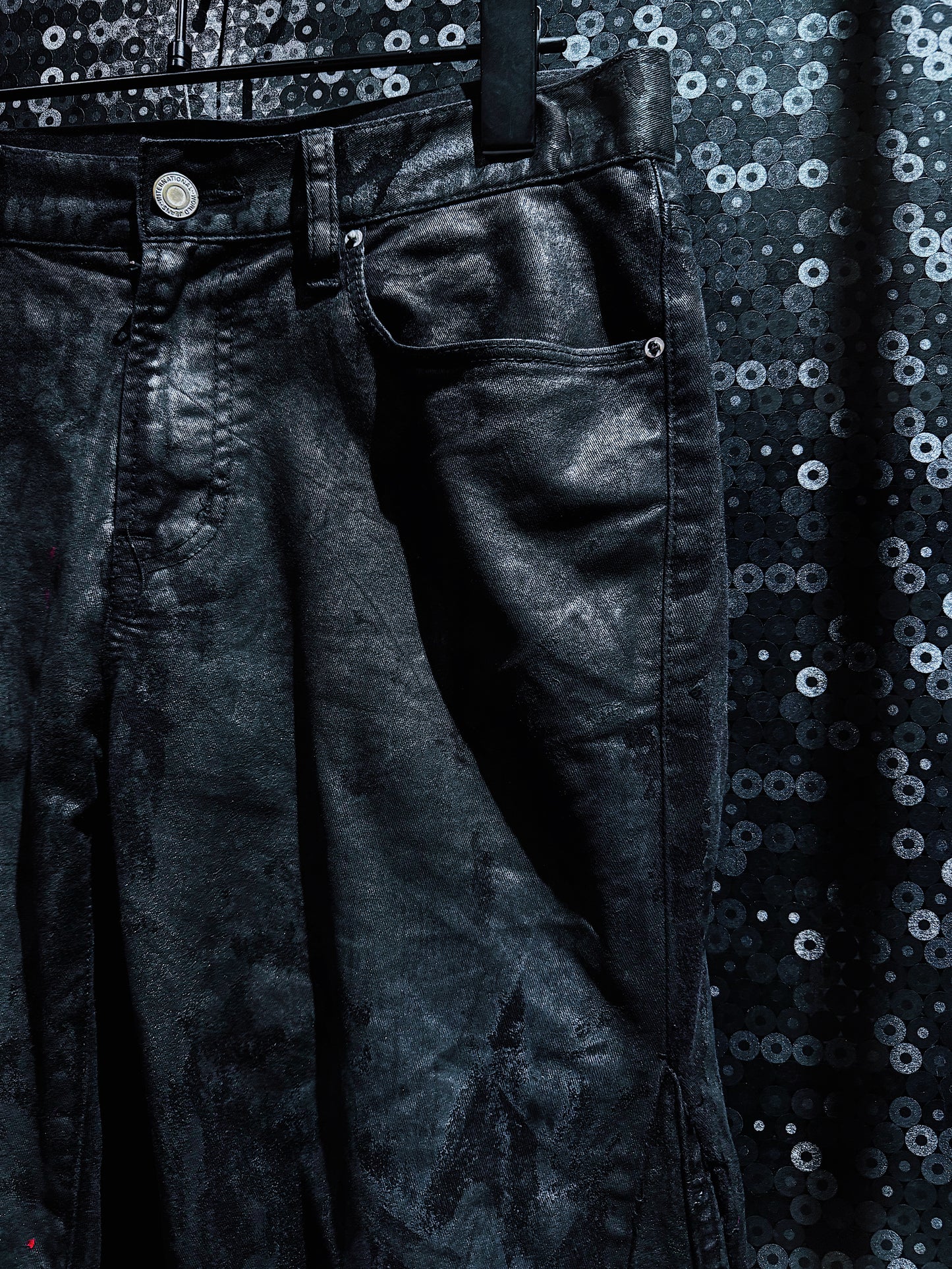 【ÆIEM】vivid notes BLOODSTAINED SHADOW flare pants