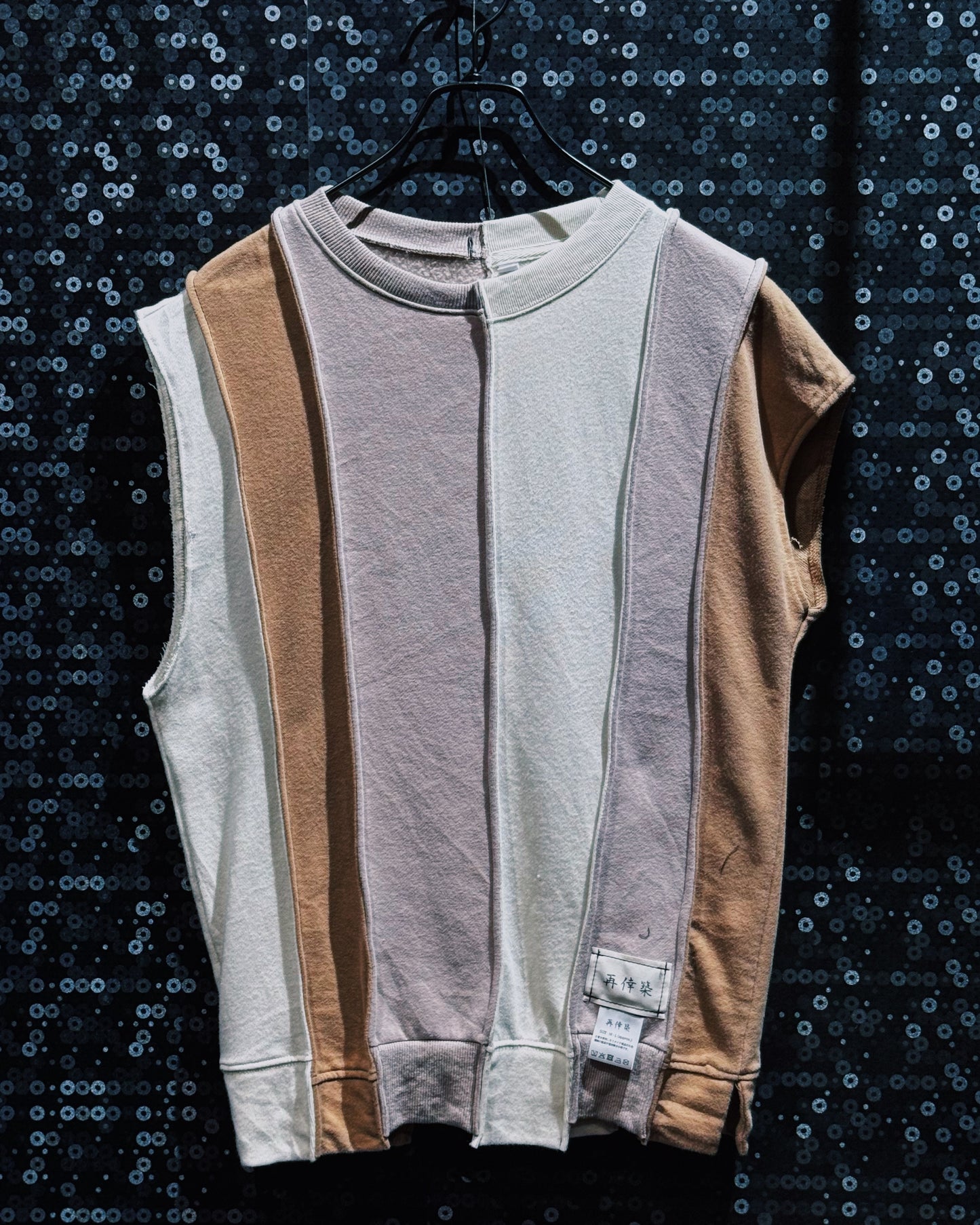 【ÆIEM】再倖築 “Earth Tone Multi Docking” No Sleeve T-Shirt