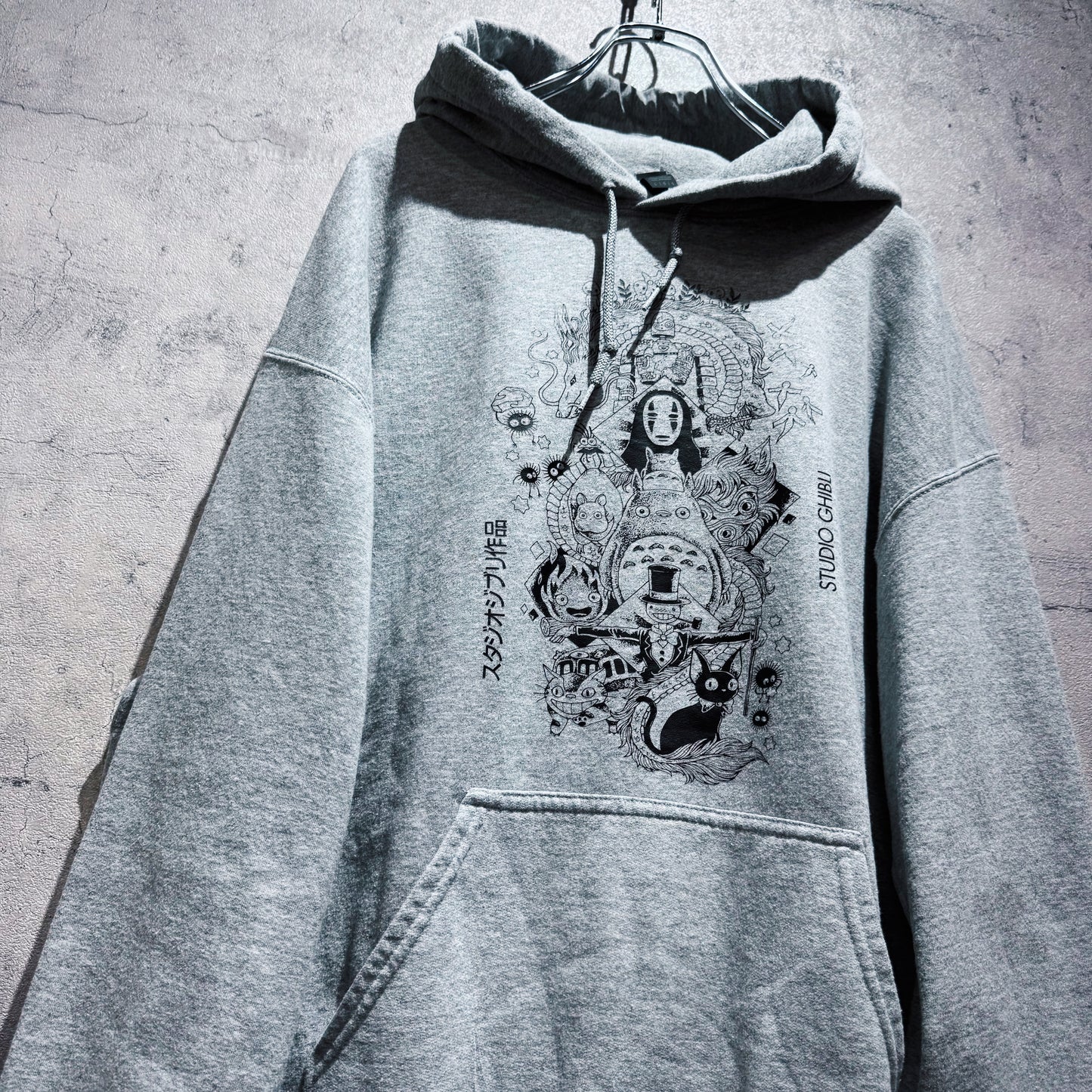 "STUDIO GHIBLI"characters graphic design pullover hoodie