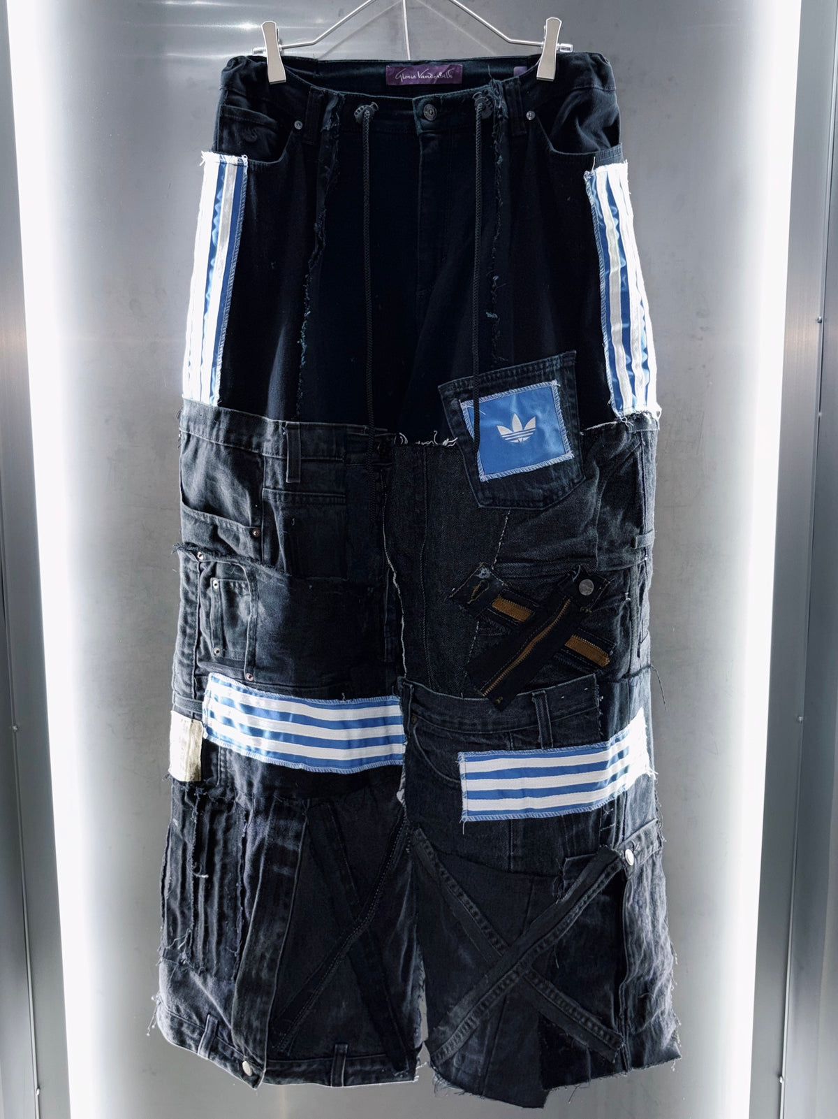 "adidas Re:make" complicated pattern denim