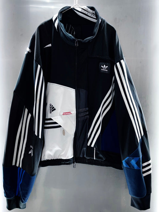 special "original re:make" vintage patch work design High-neck track jacket