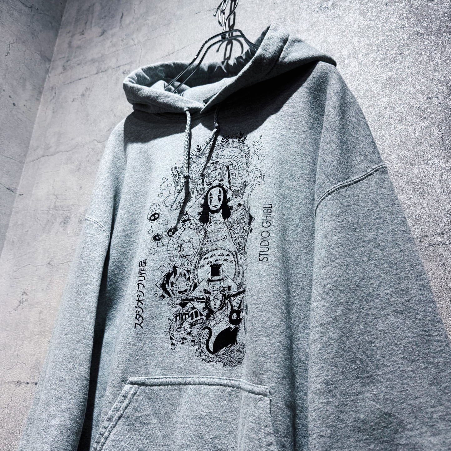 "STUDIO GHIBLI"characters graphic design pullover hoodie