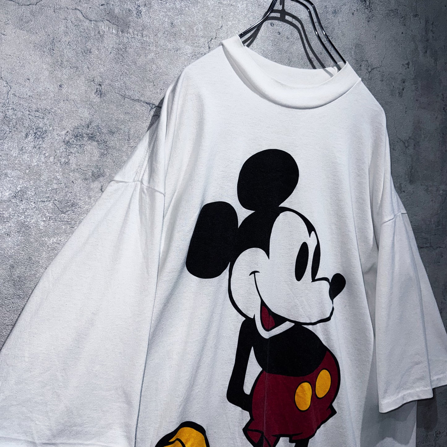 90's"Disney"Mickey Mouse print design super over size T shirt