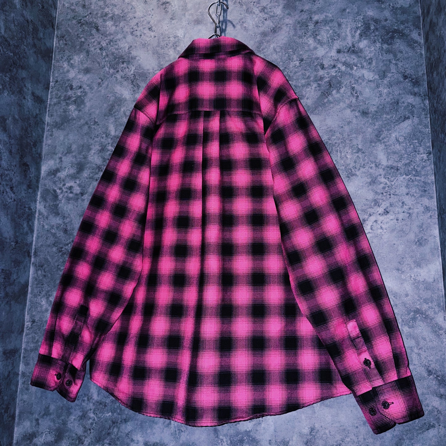 【doppio】vintage “Dixxon Flannel Co.” check pattern collar shirt