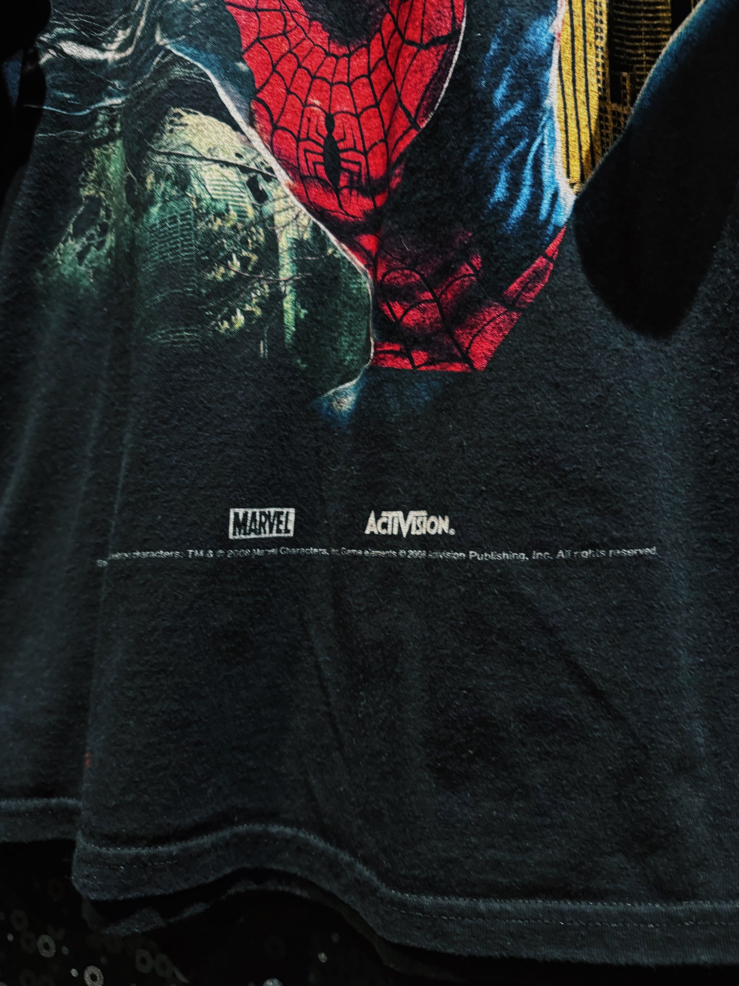 【ÆIEM】Spider-Man Web of Shadows Graphic T-shirt
