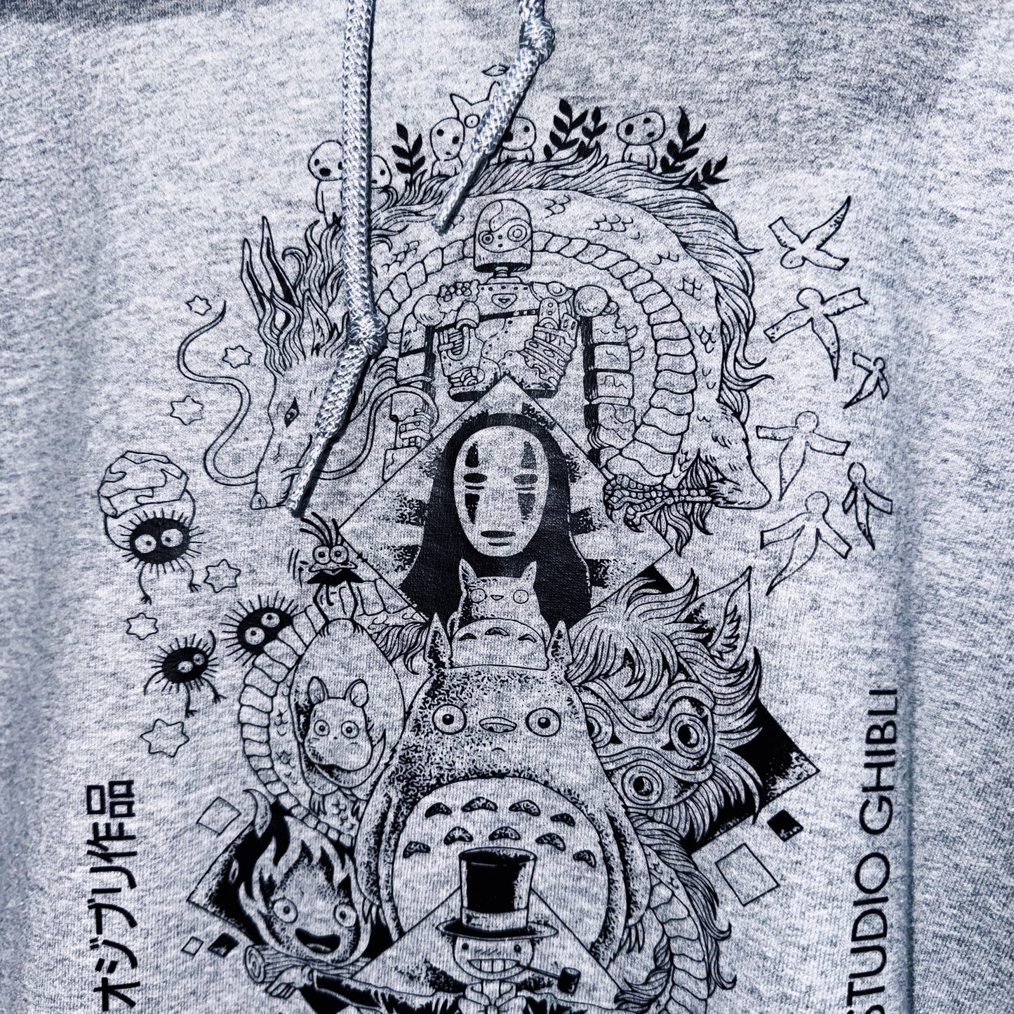 "STUDIO GHIBLI"characters graphic design pullover hoodie